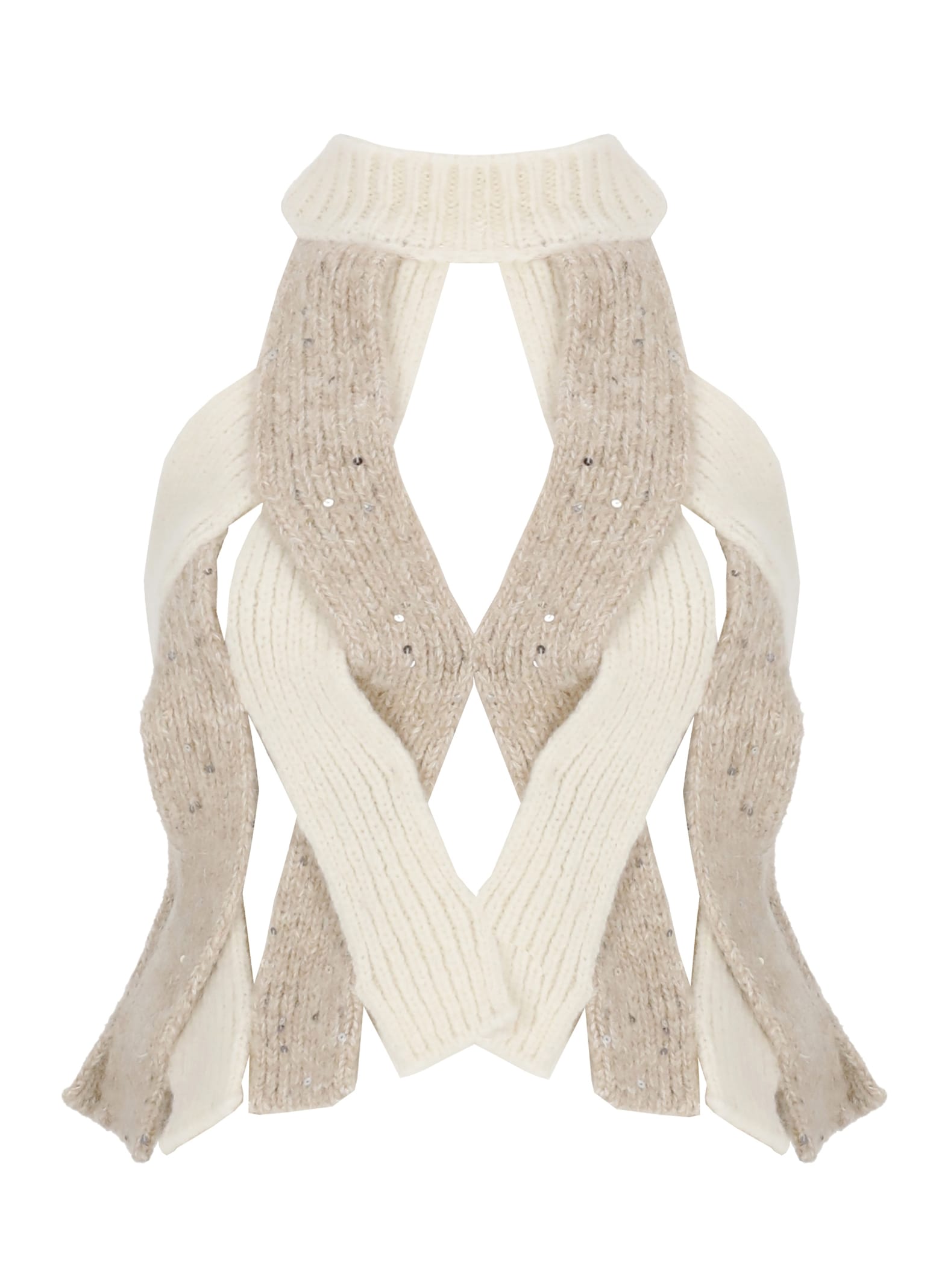 Peserico Alpaca Top In Neutral