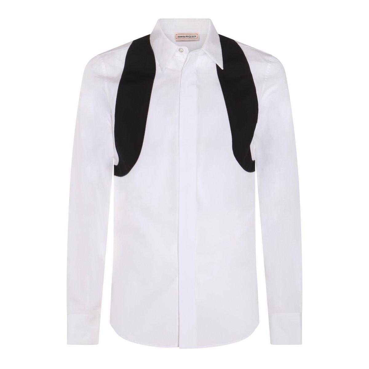 Shop Alexander Mcqueen Graphic Printed Long Sleeved Shirt In White