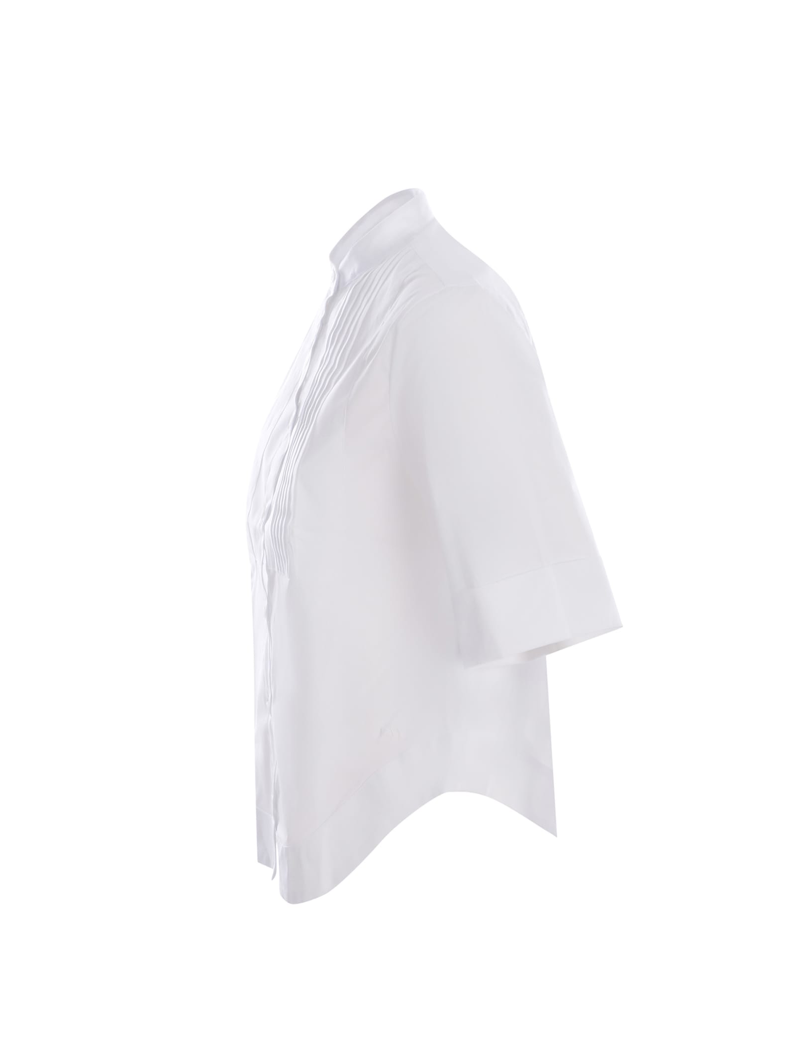 Shop Fay Shirt  Made Of Cotton Poplin In Bianco