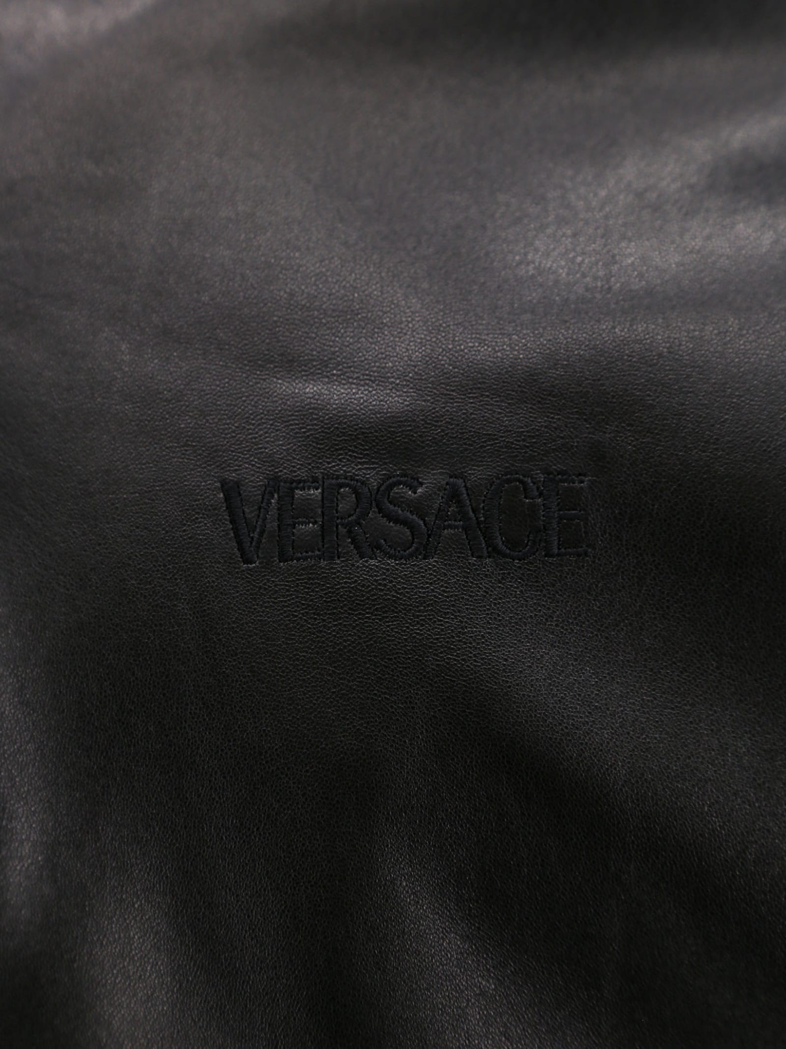Shop Versace Jacket In Nero