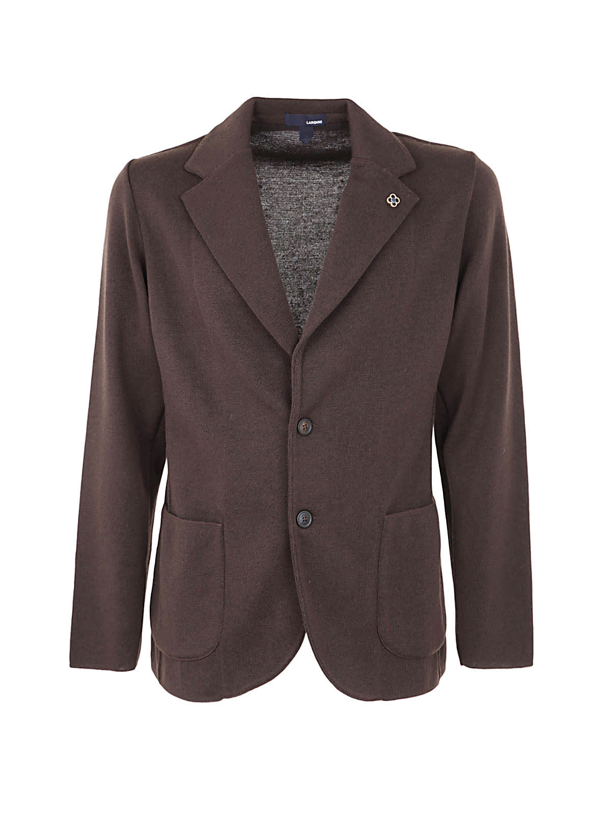 Lardini Single Breasted Blazer In Bl Brown