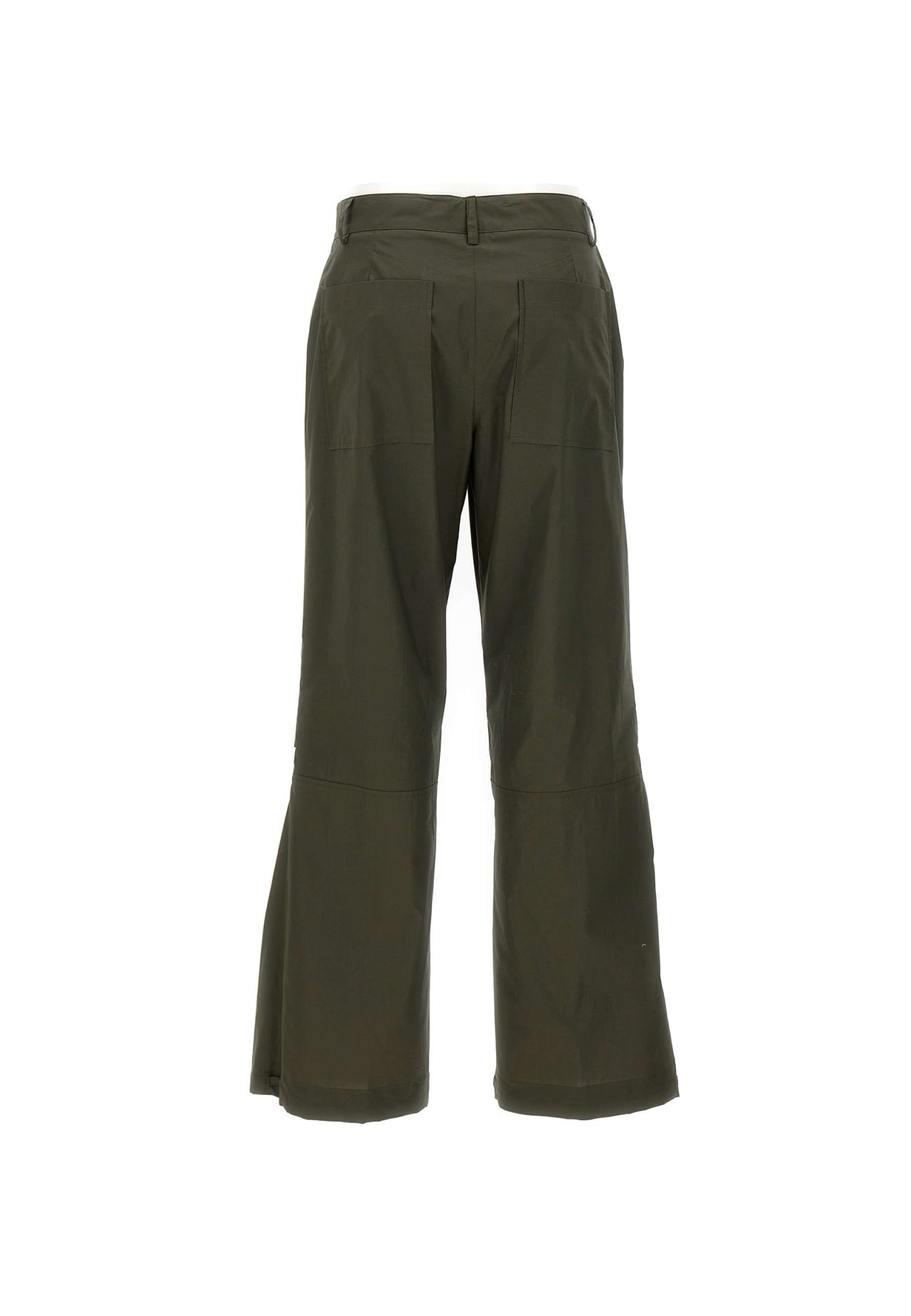 P.a.r.o.s.h Cotton Pants In Verde Militare