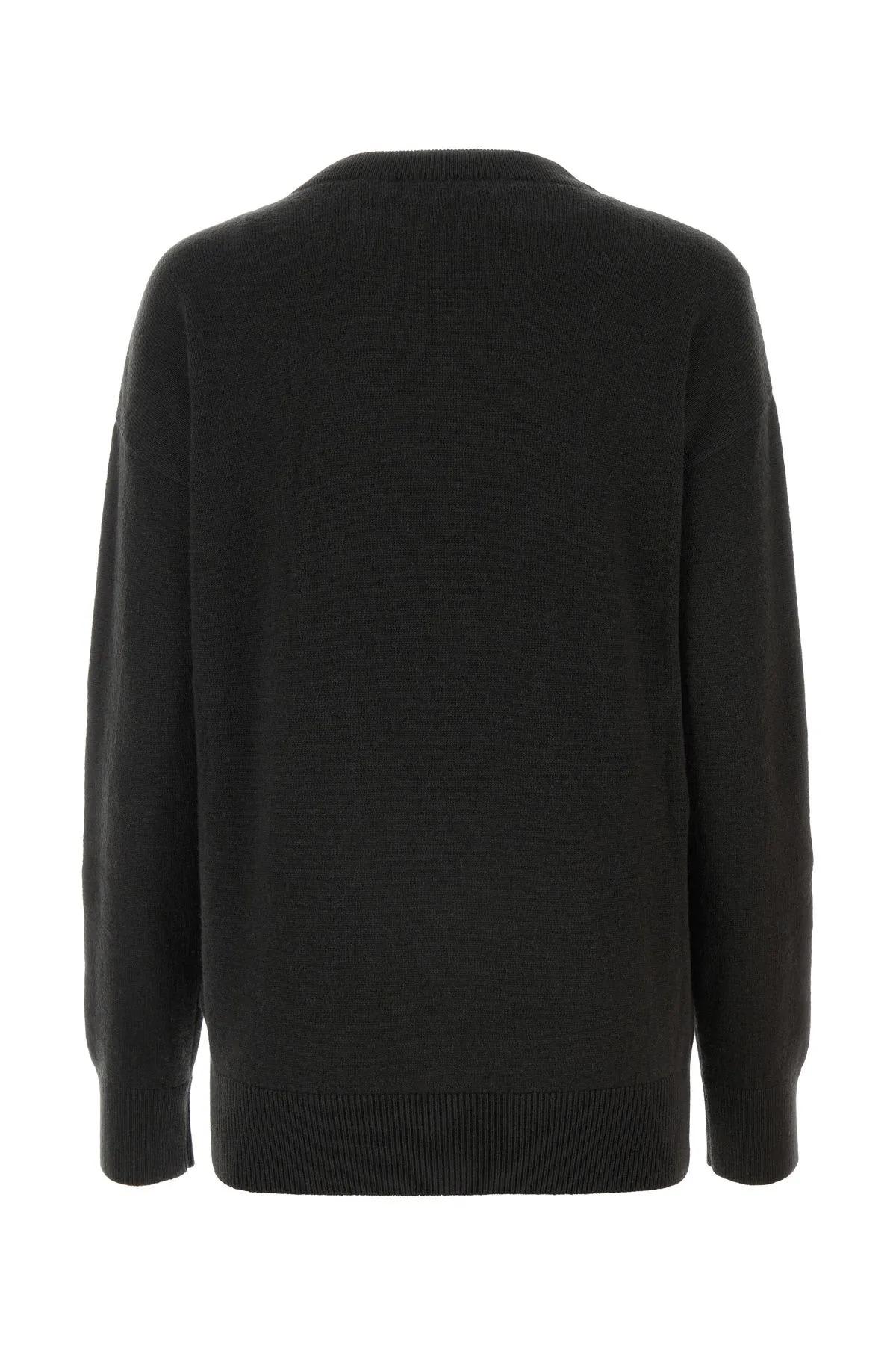 Shop Burberry Pin Sweater In Onyx