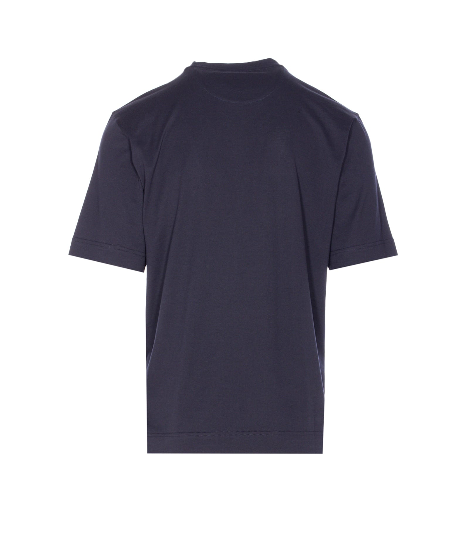 Fendi T-shirt Dark Blue Cotton T-shirt In Blue