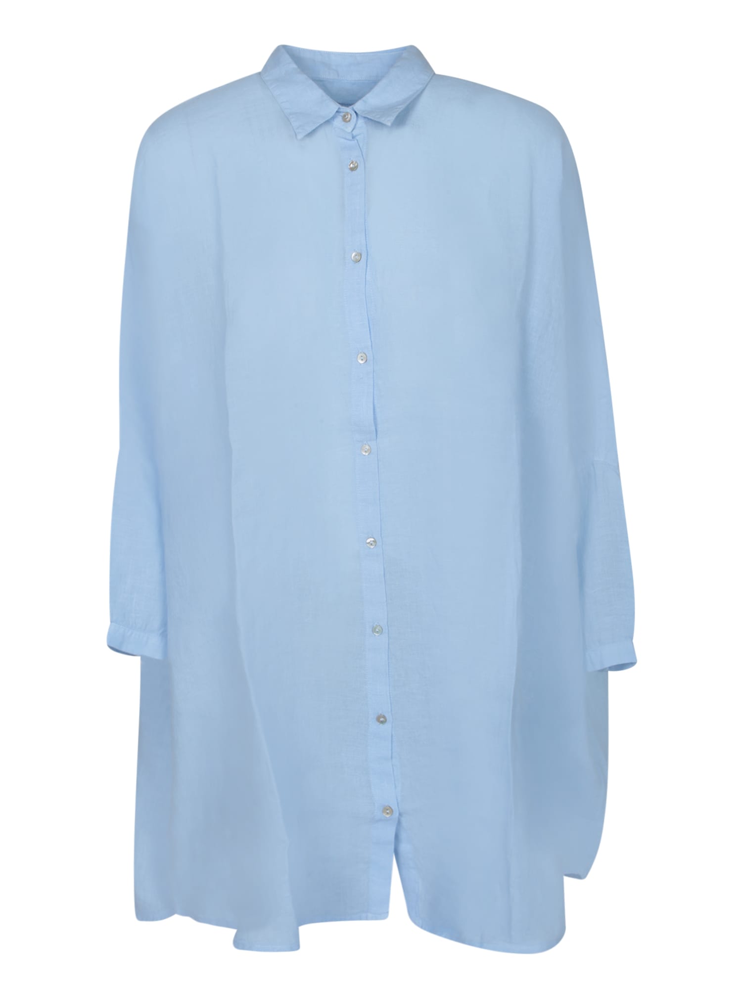Oversized Linen Shirt In Blue