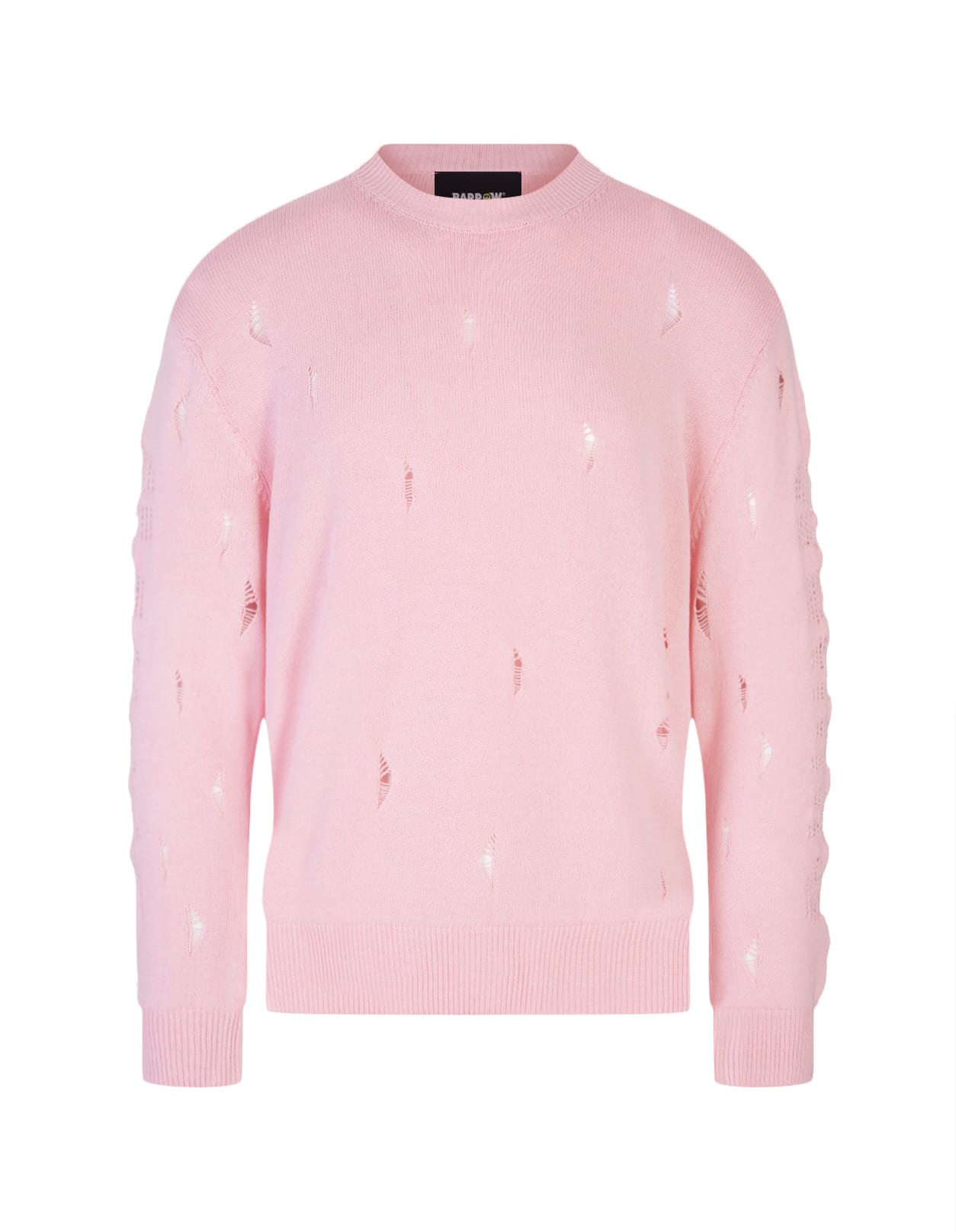 BARROW PINK PULLOVER WITH ALL-OVER BREAKS
