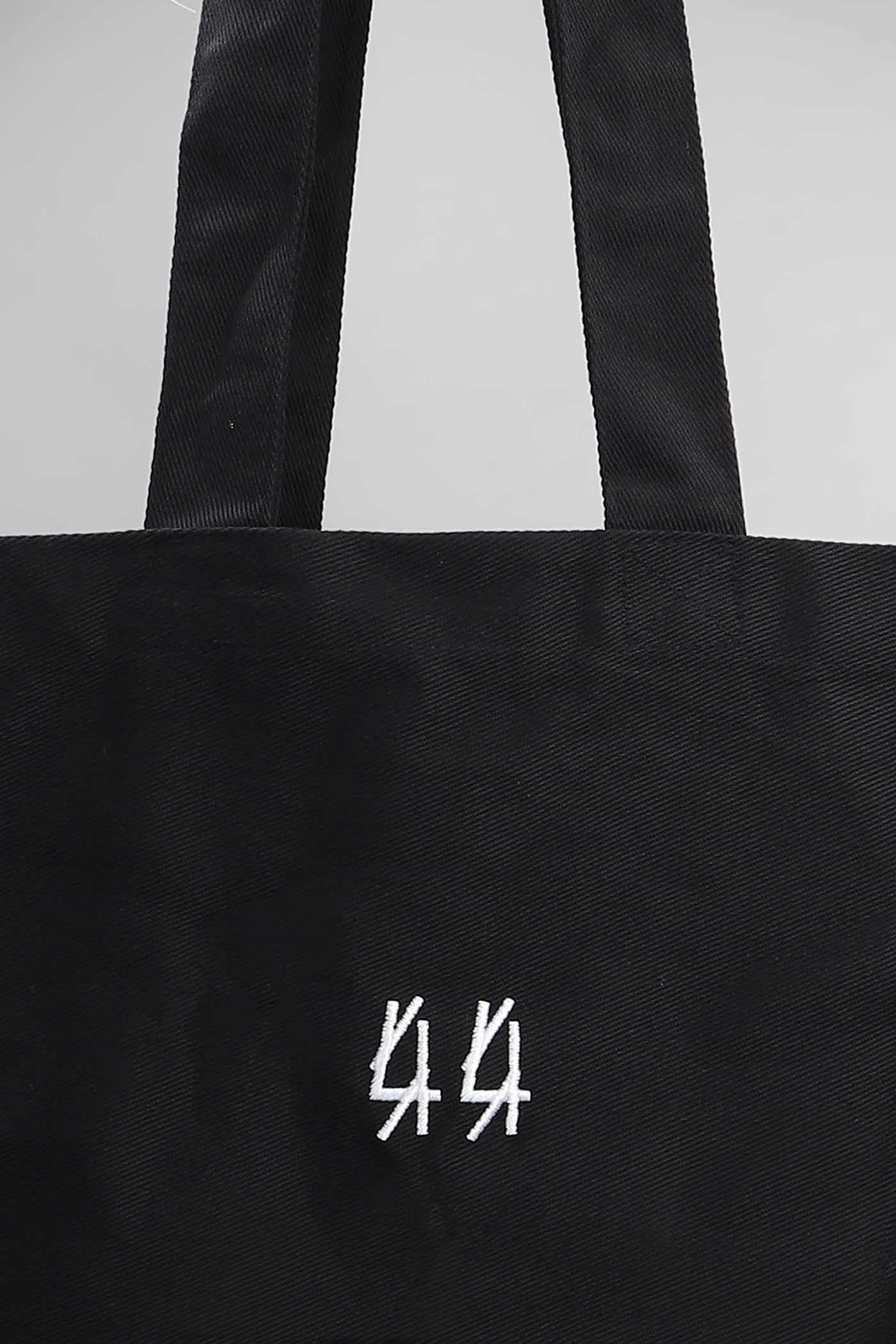 44 Label Group Tote In Black Cotton In Black