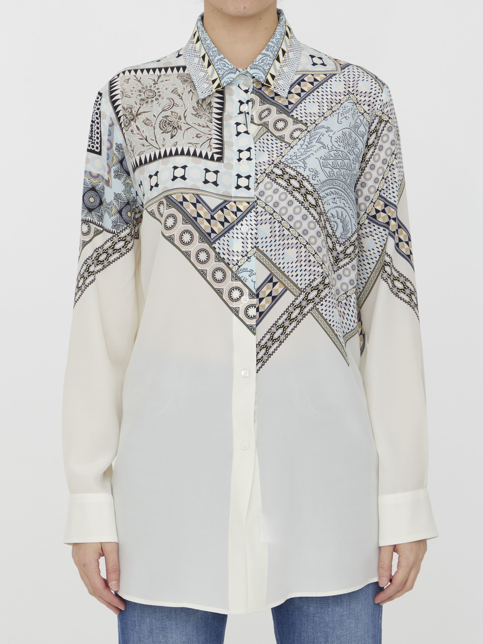 ETRO SHIRT WITH PLACED POUCH PRINT