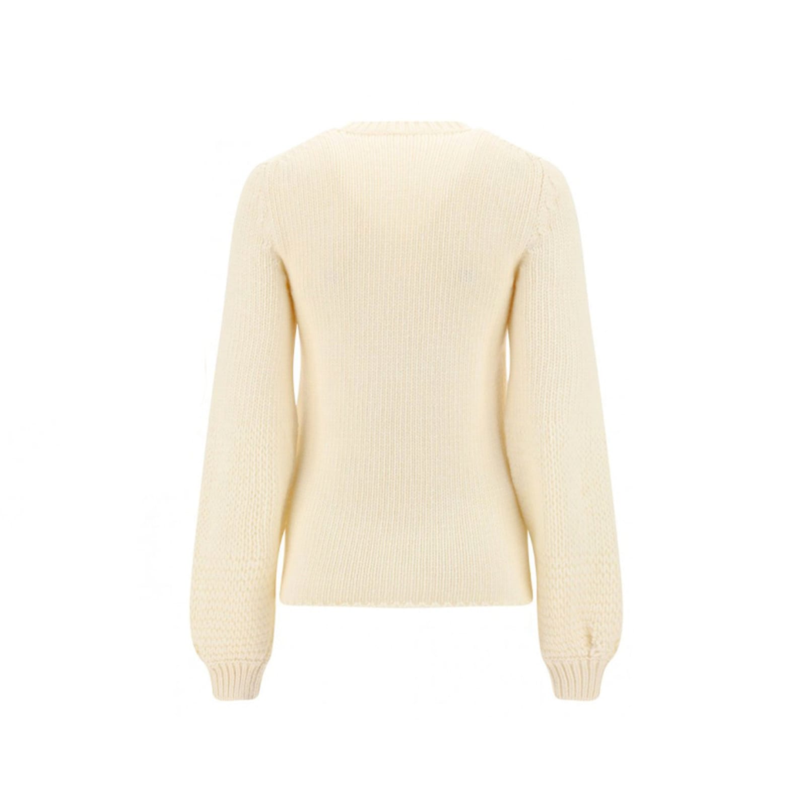 Shop Chloé Cashmere And Wool Pullover In White