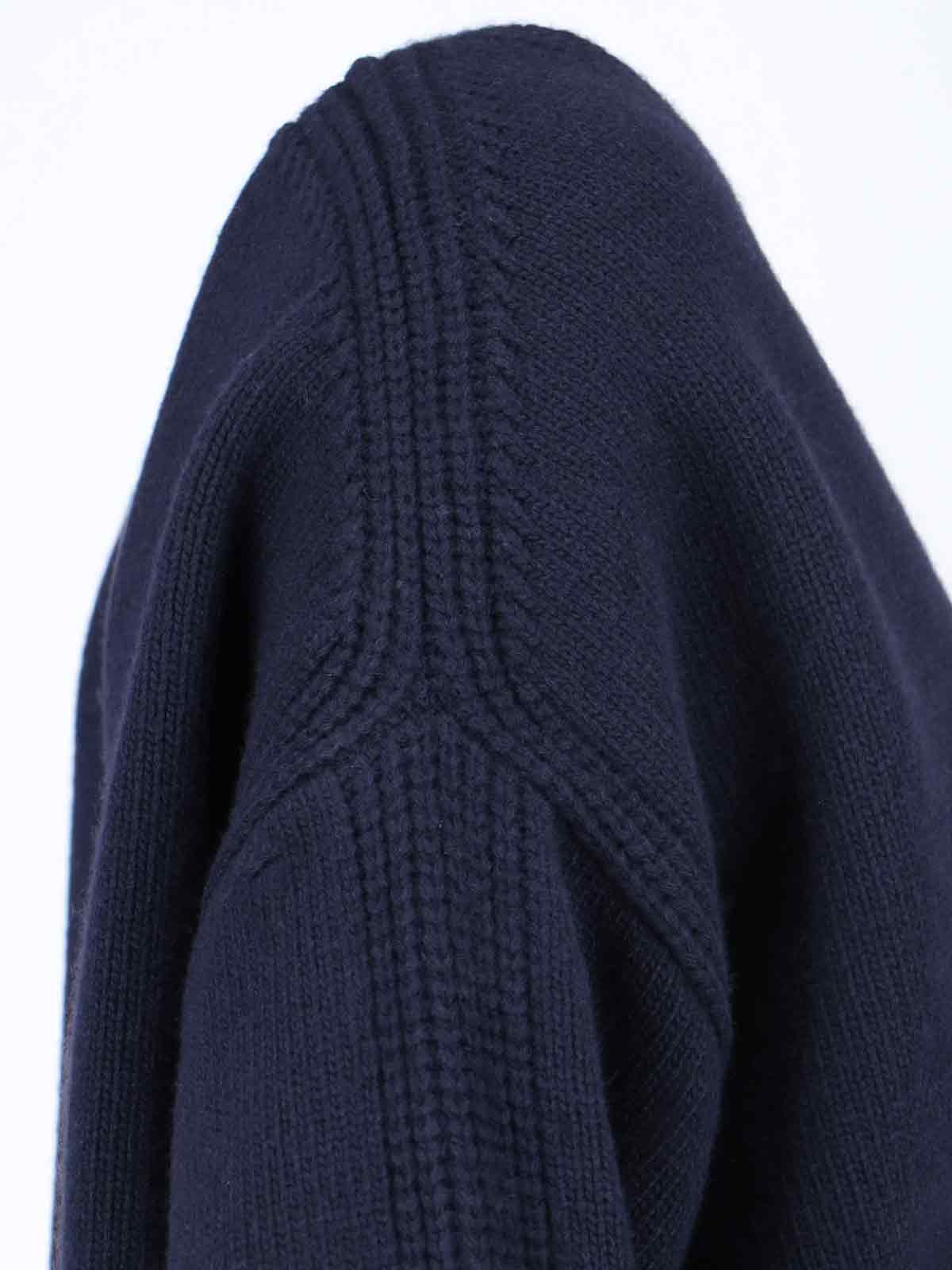 Shop Sa Su Phi V-neck Sweater In Blue