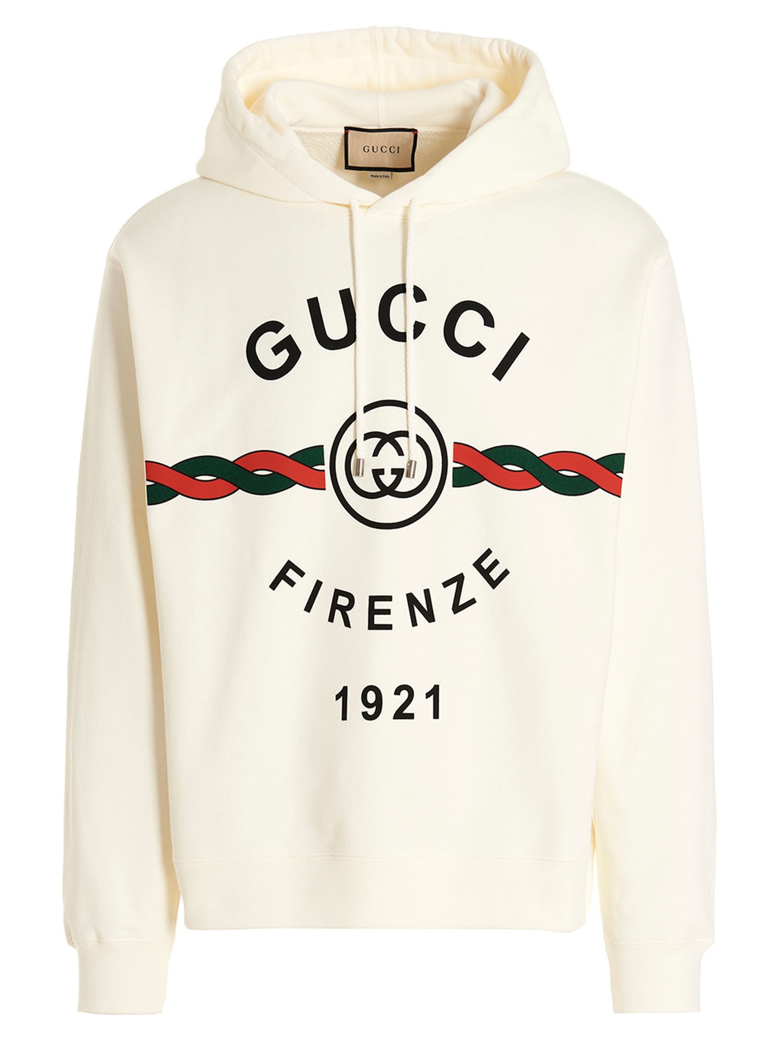 Shop Gucci Firenze 1921 Hoodie In White