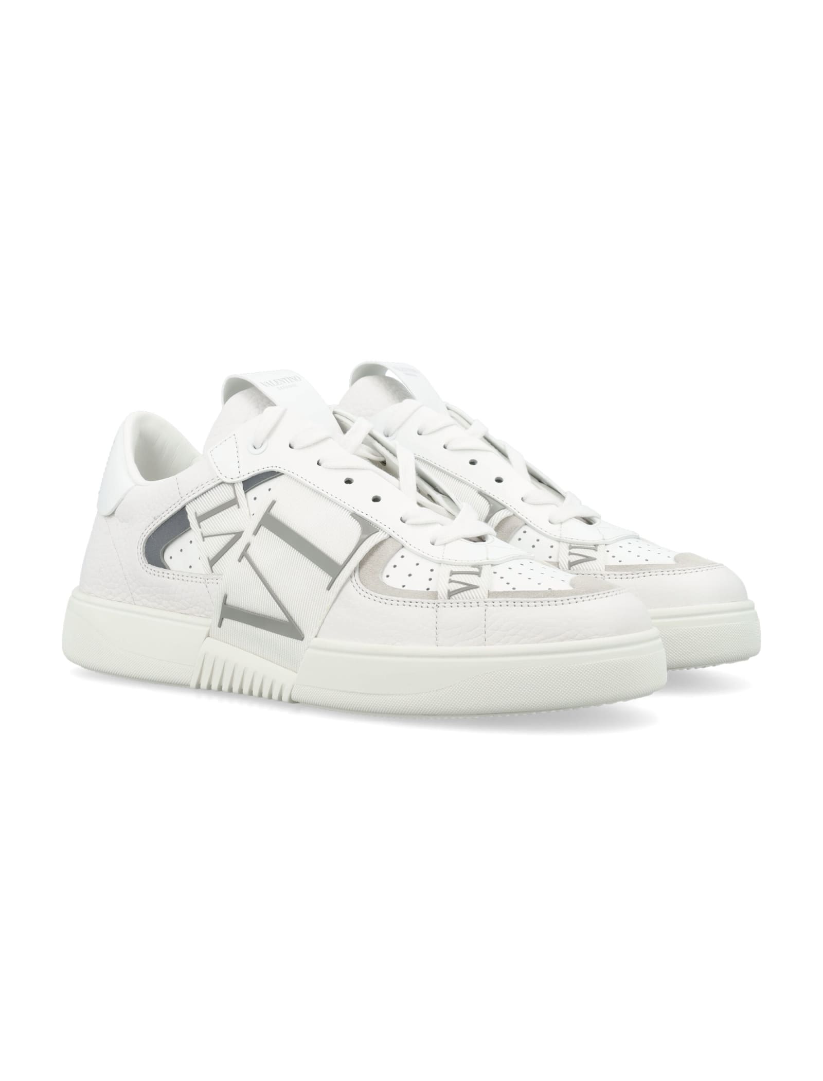 Shop Valentino Vl7n Sneakers In Bianco/bia-pastel Grey/bia/ghiaccio