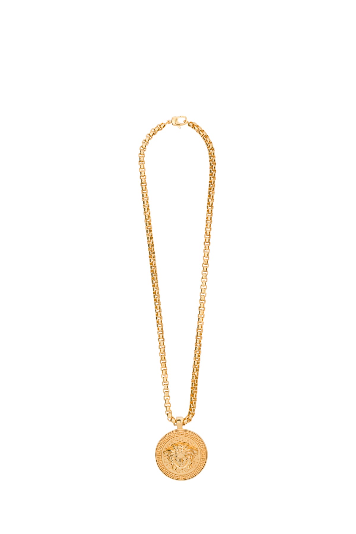 Versace Chain Necklace With Medusa Charm In Oro