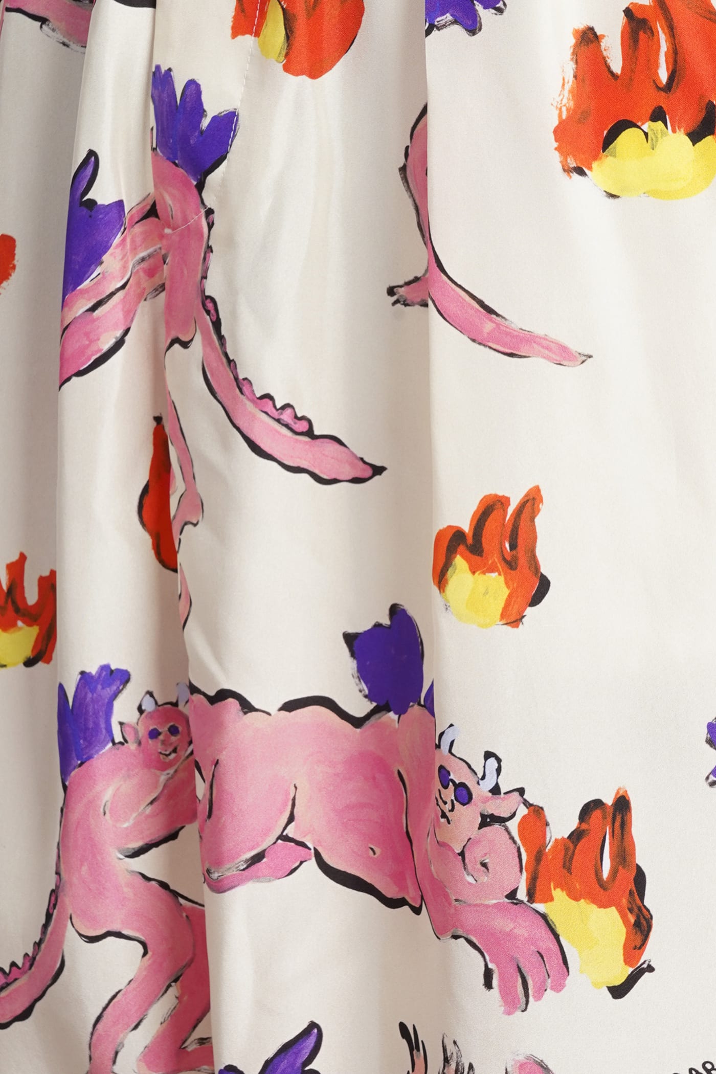Marni Multicolor Printed Silk Bermuda Shorts In Diw06