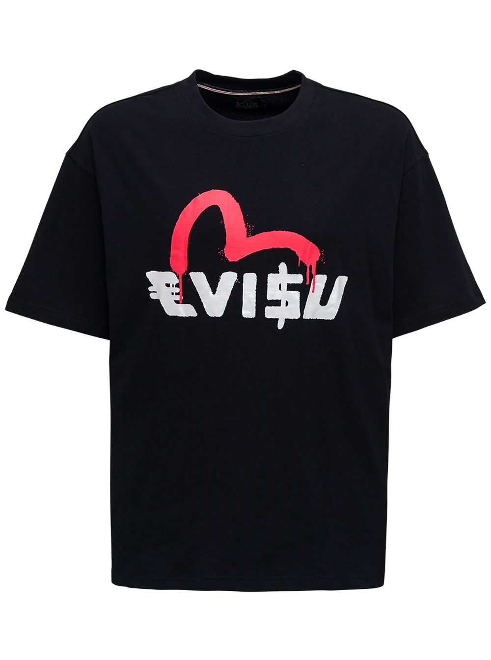 Evisu Evisu X Sfera Ebbasta Black Jersey T-shirt