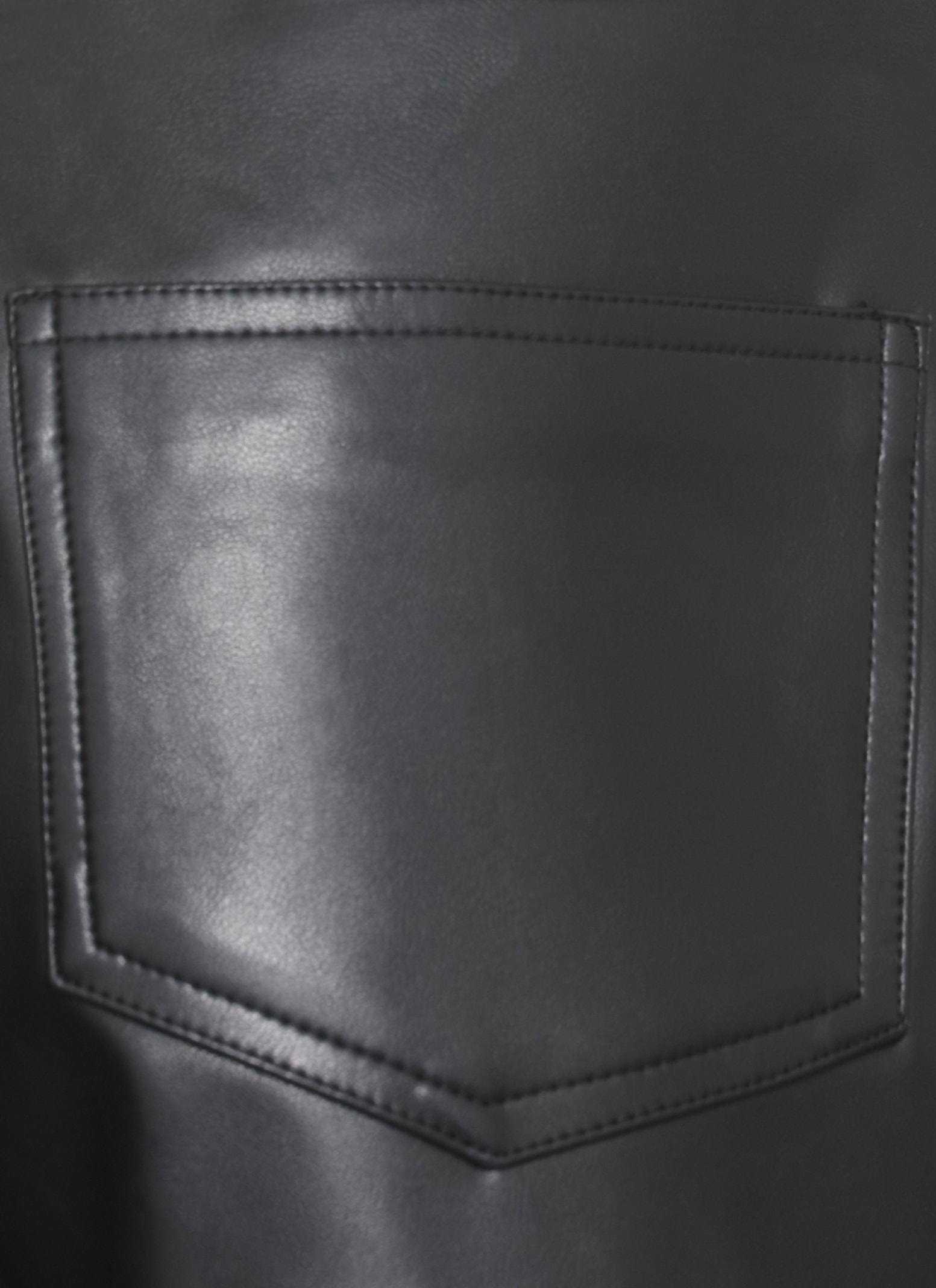 Norma Kamali High Waist Wide Leg Synthetic Leather Trousers In Black