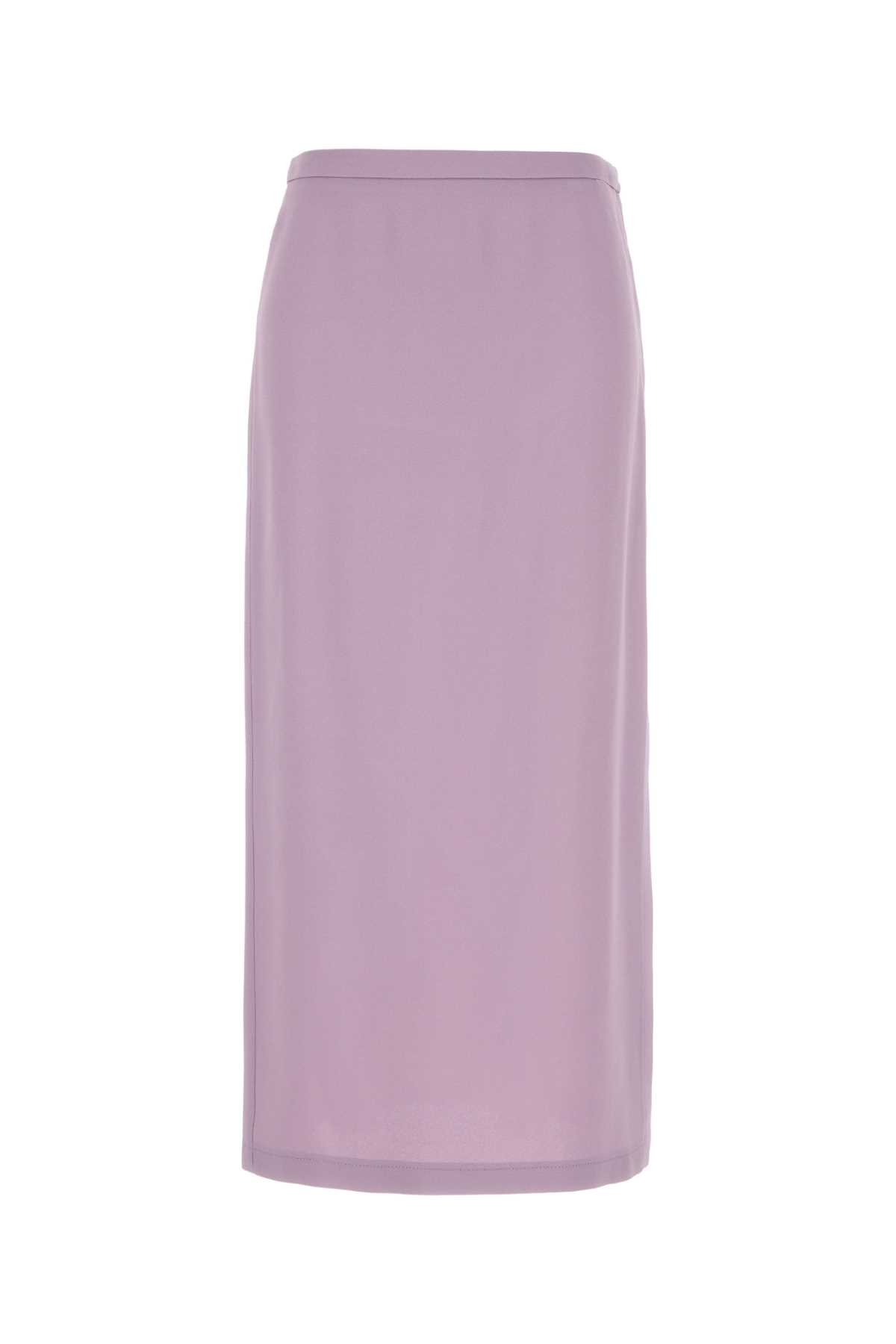 Gucci Women Lilac Crepe Skirt In Purple
