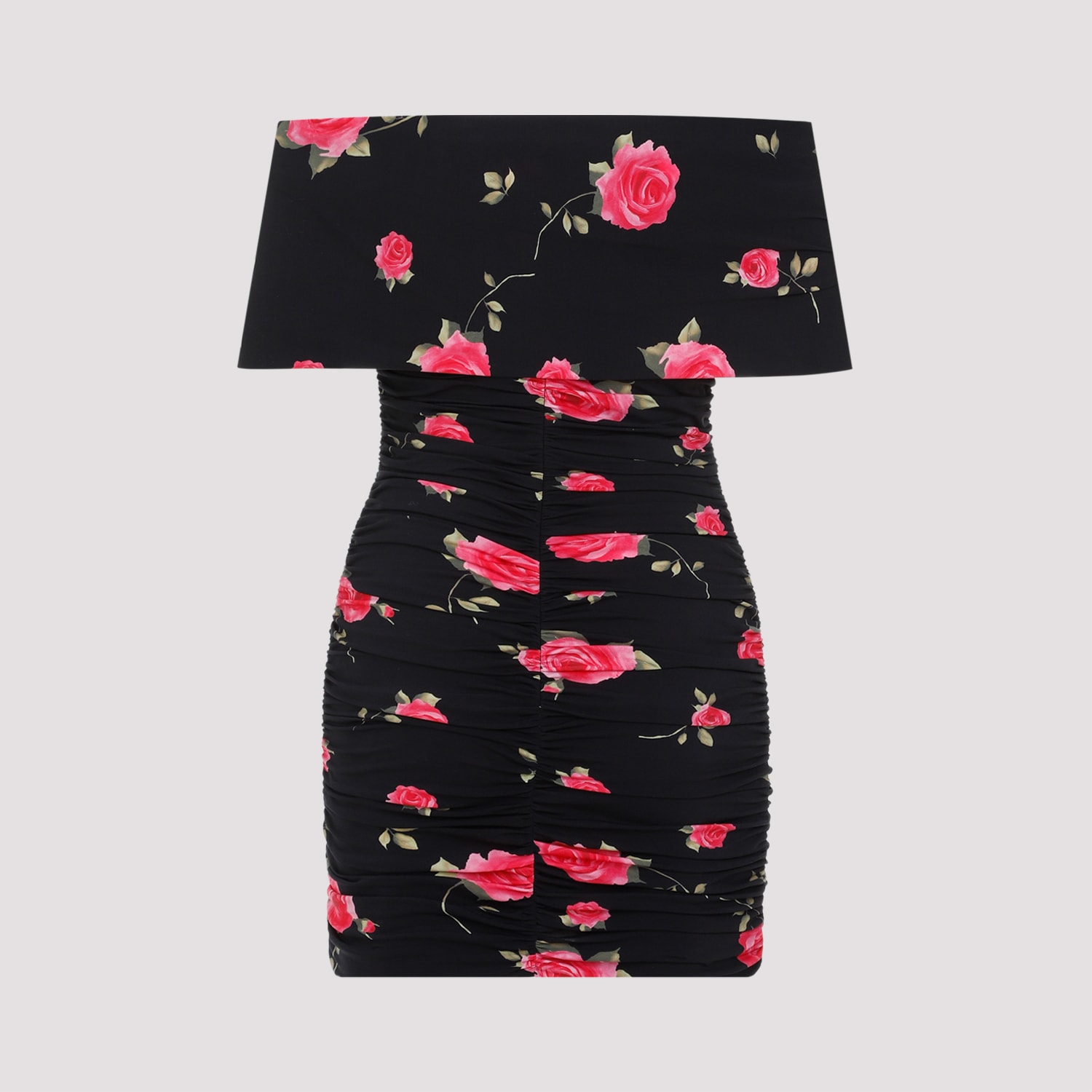 Shop Magda Butrym Printed Dress In Black