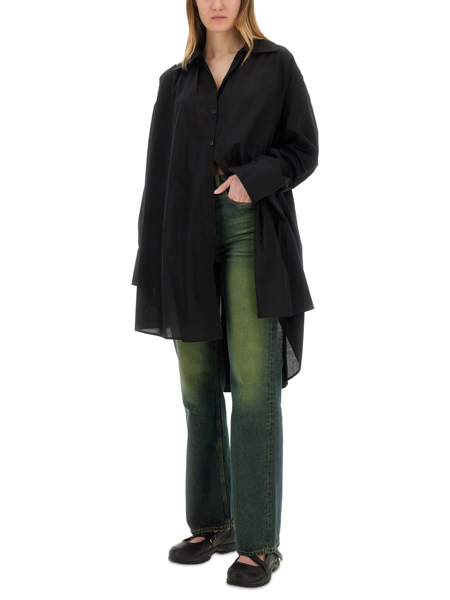 Our Legacy Women S Boot Cut Jeans Malibu Sand Wash In Green
