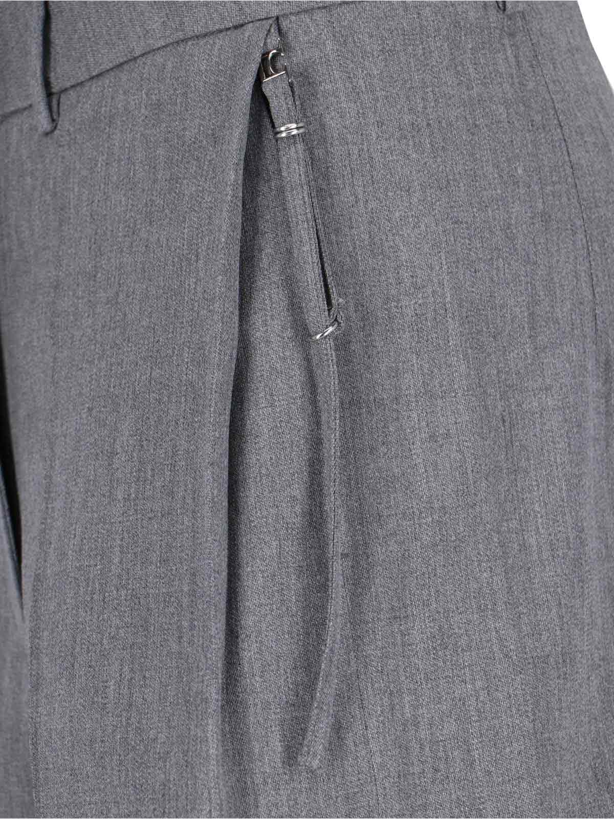 Low Classic Straight Shorts With Back Pocket And Belt Loops In Gray