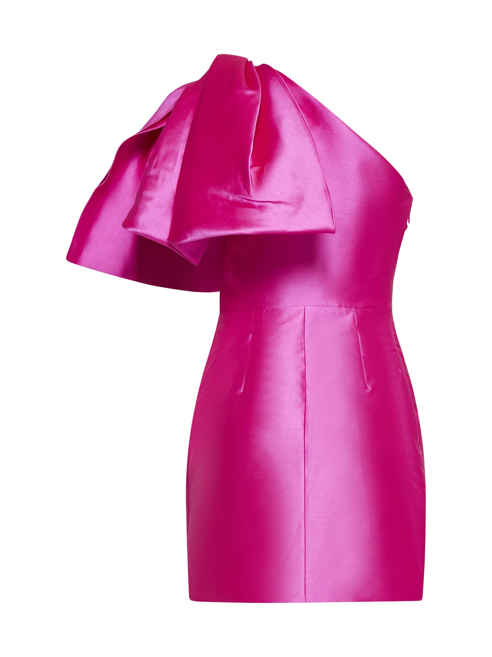 Shop Solace London Dress In Fuchsia