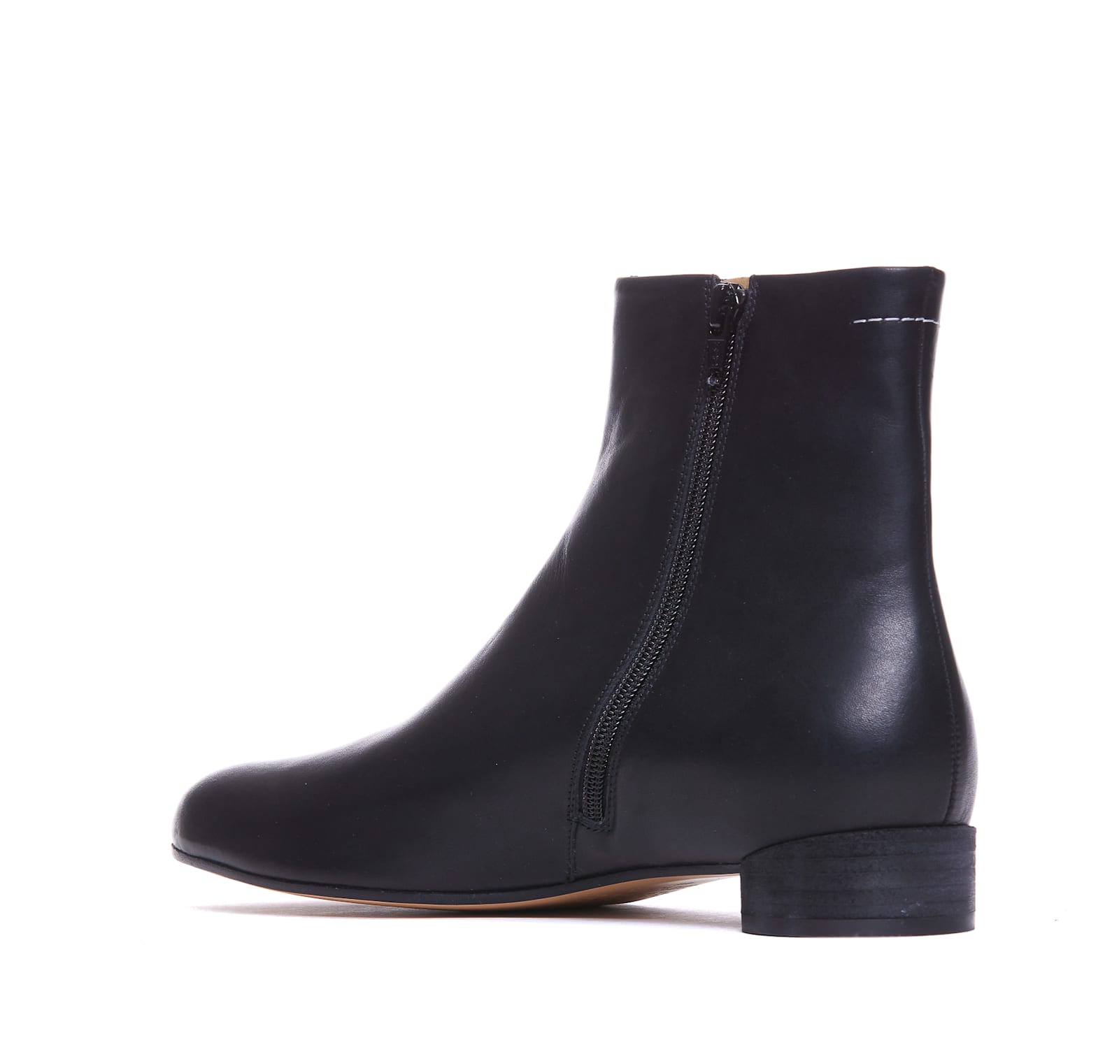 Shop Mm6 Maison Margiela Ankle Booties In Black