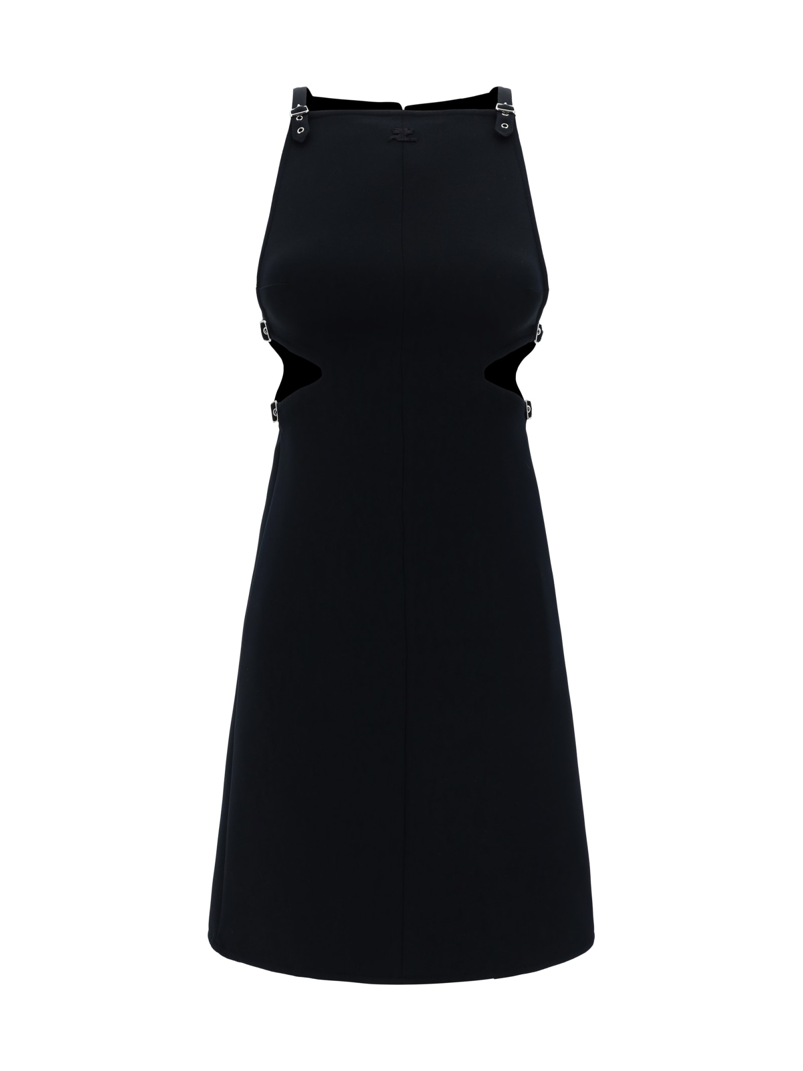 Shop Courrèges Mini Dress In Black