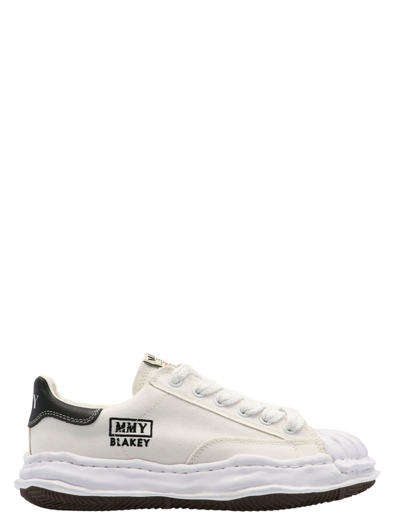 Shop Miharayasuhiro Blakey Sneakers In White