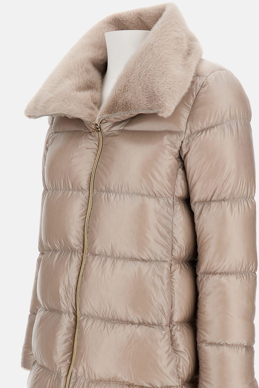 Herno Long Coat In White