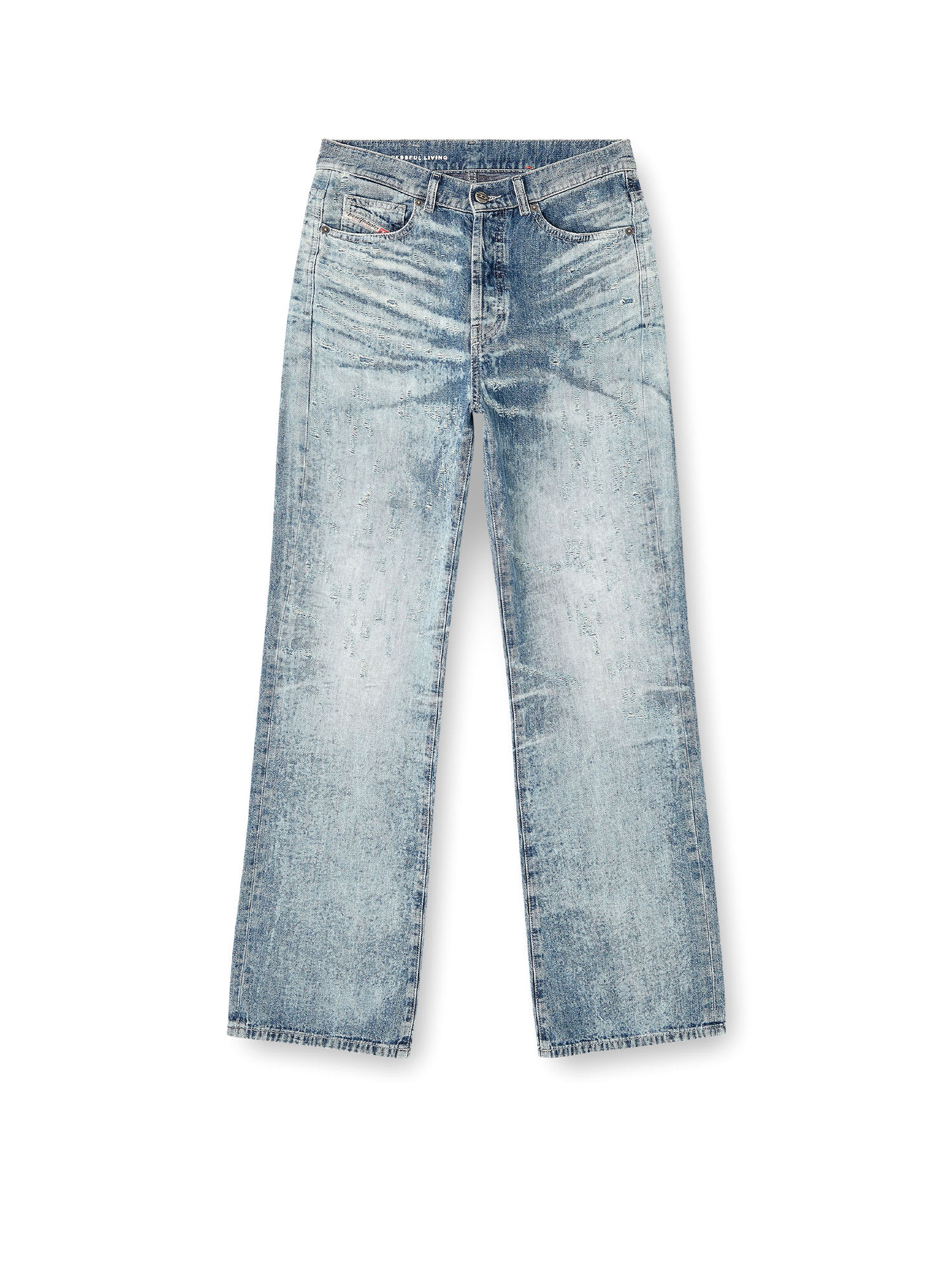 Diesel 1971 D-sent Jeans With Distressed Effect In Multi