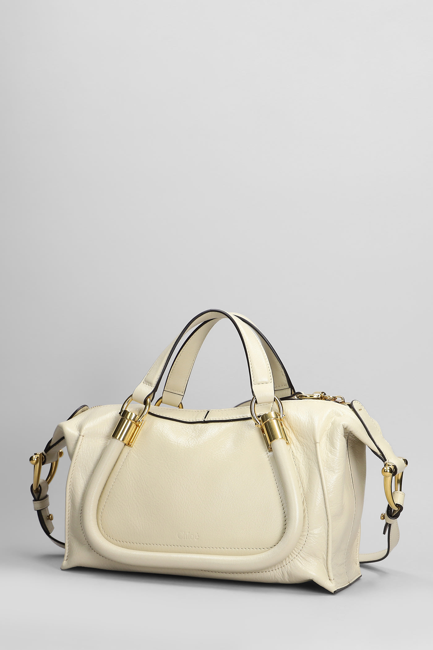Chloé Chloe Party 24 Shoulder Bag In Beige Leather In Beige