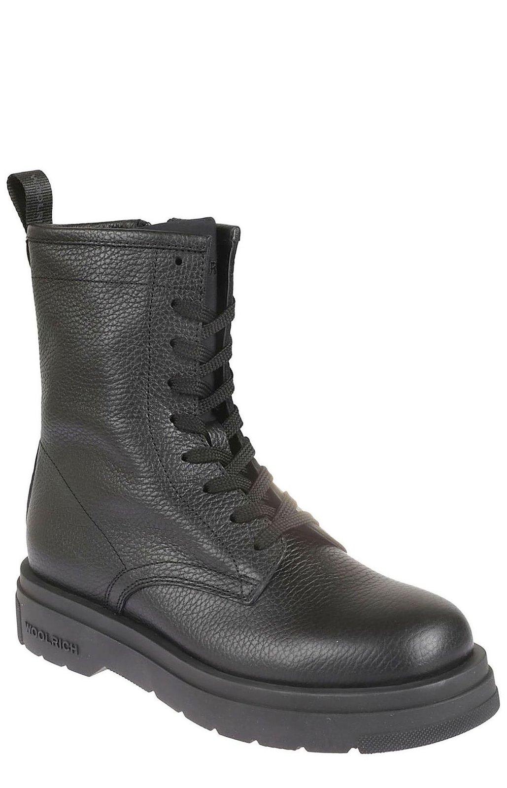 Shop Woolrich New City Zipped Ankle Boots In Black