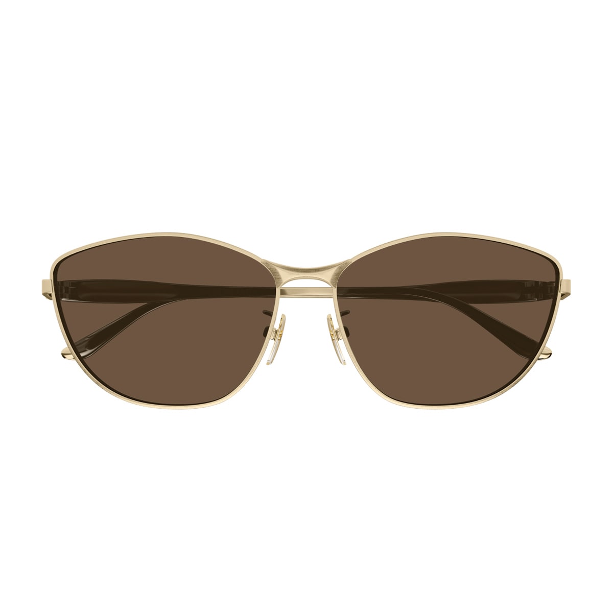 Balenciaga Bb0358sk Linea Extreme 003 Gold Brown Sunglasses