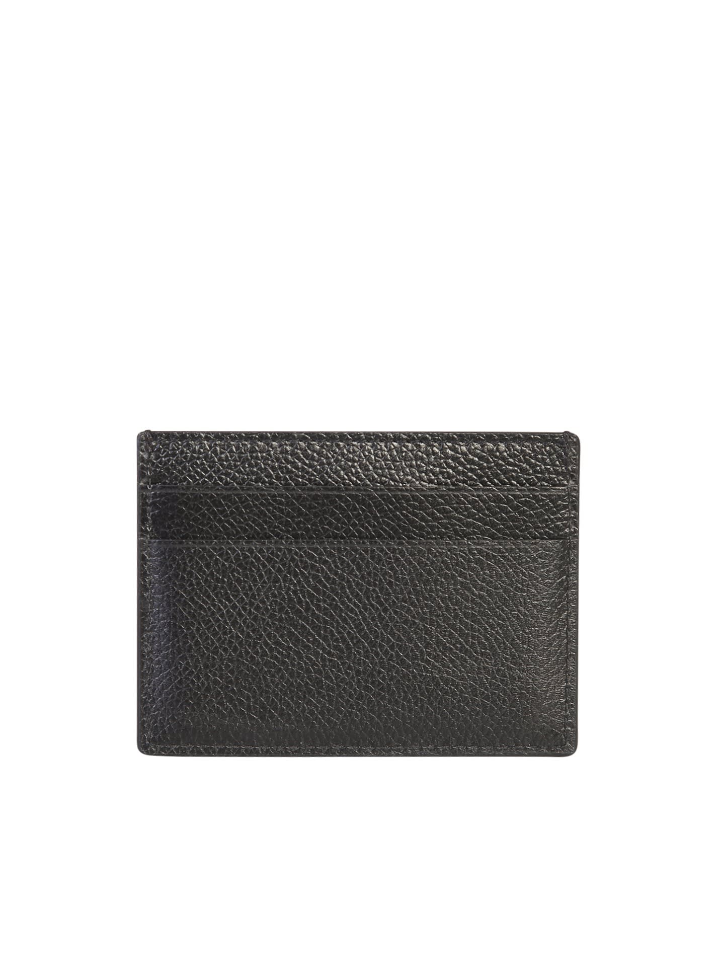 Shop Balenciaga Black Leather Cardholder
