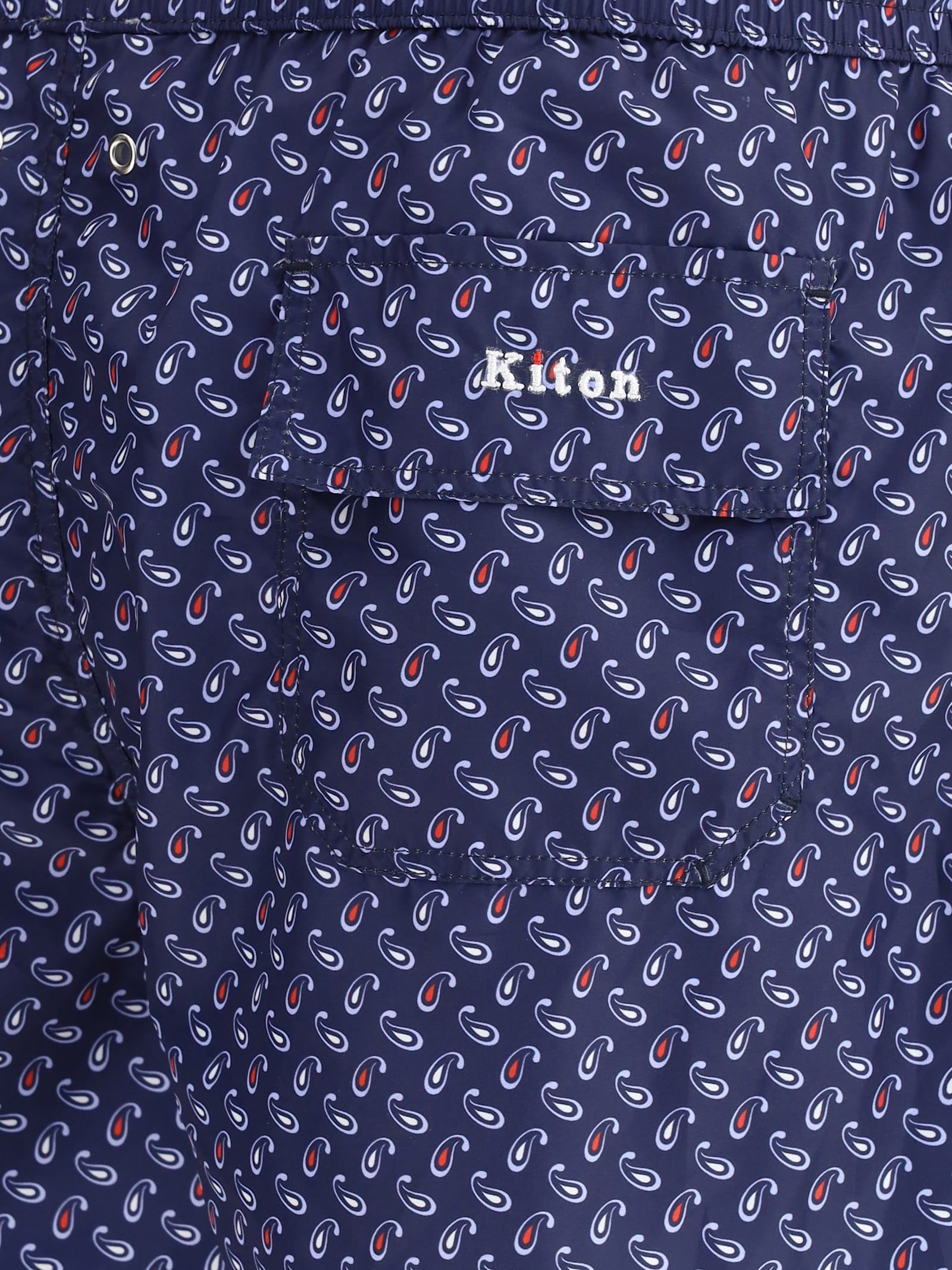 Shop Kiton Logoed Swimshorts In Mare