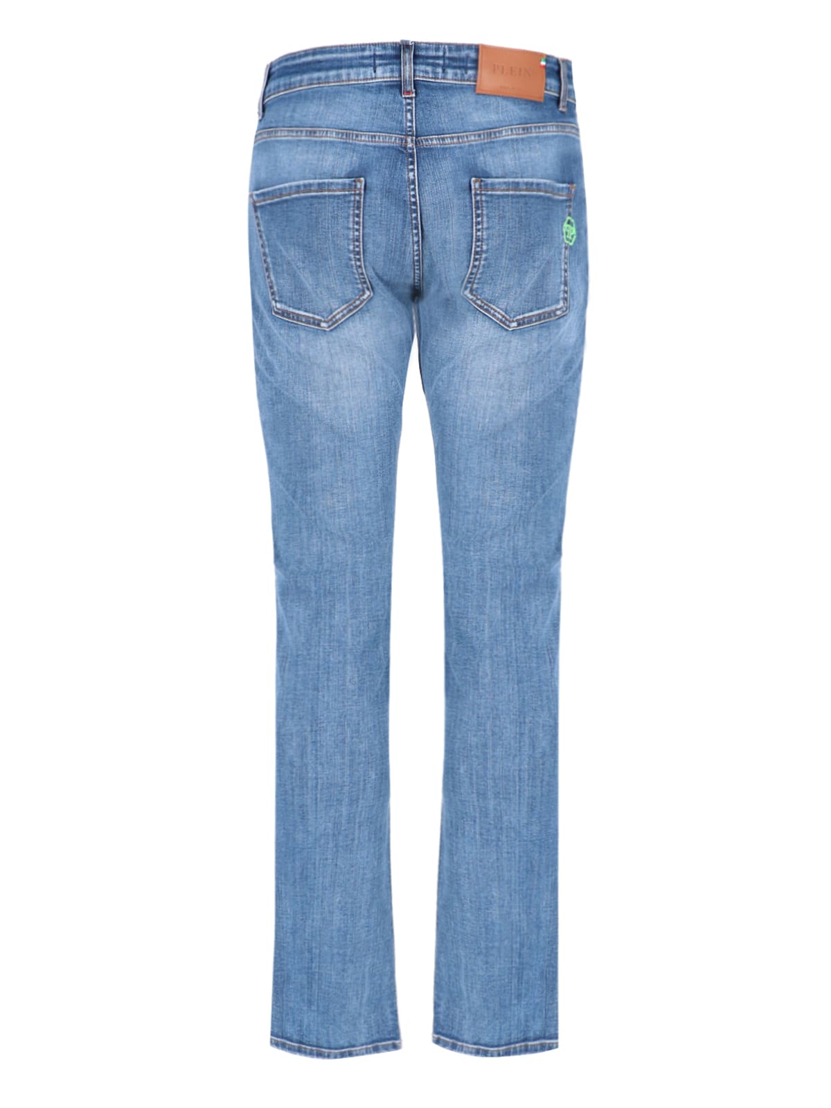 Shop Philipp Plein Slim Jeans In Blue