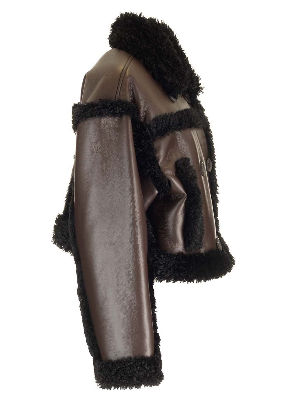 Shop Stand Studio Kristy Faux Fur Coat In Brown
