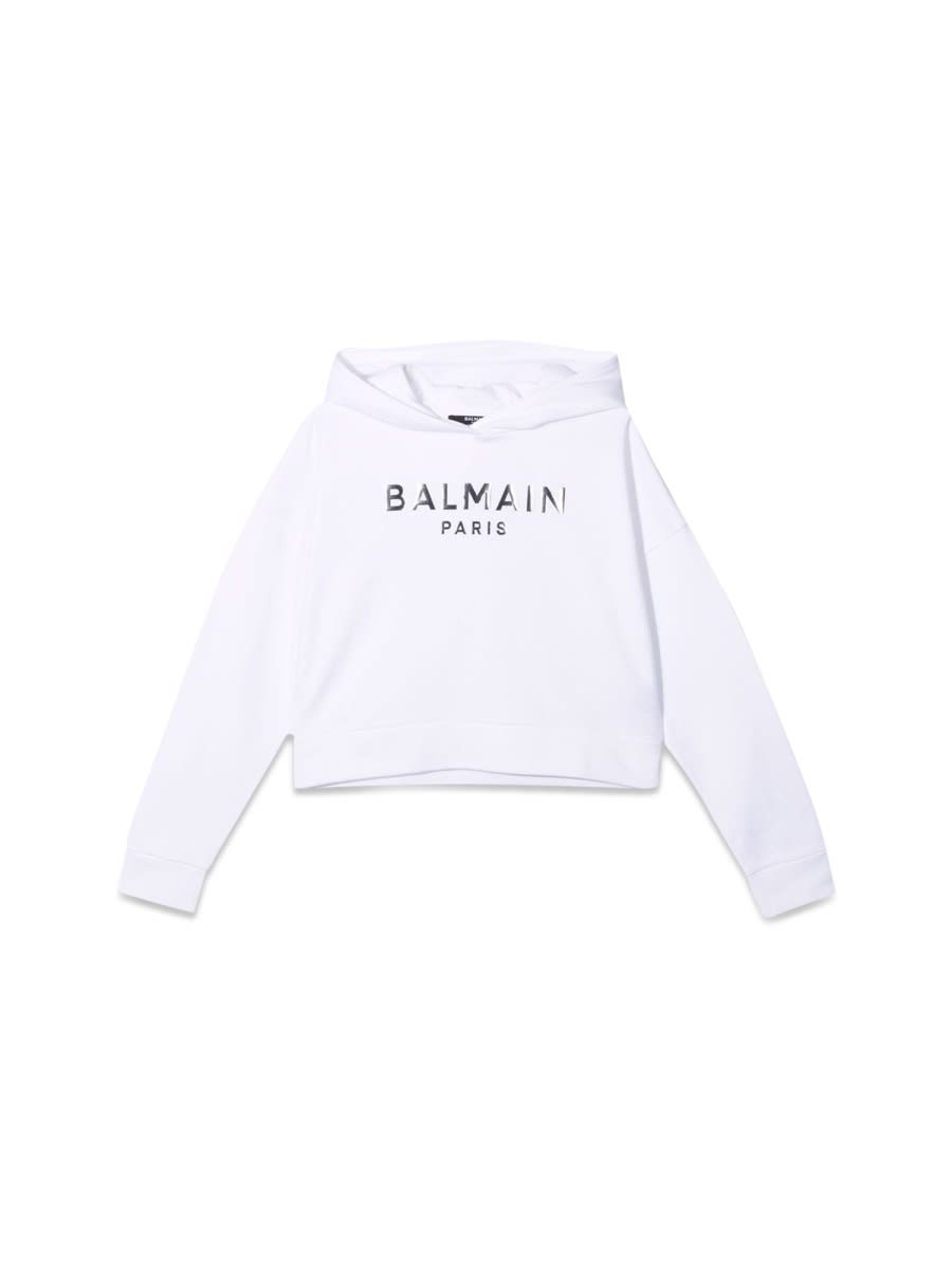 Balmain Kids' Sweatshirt In White