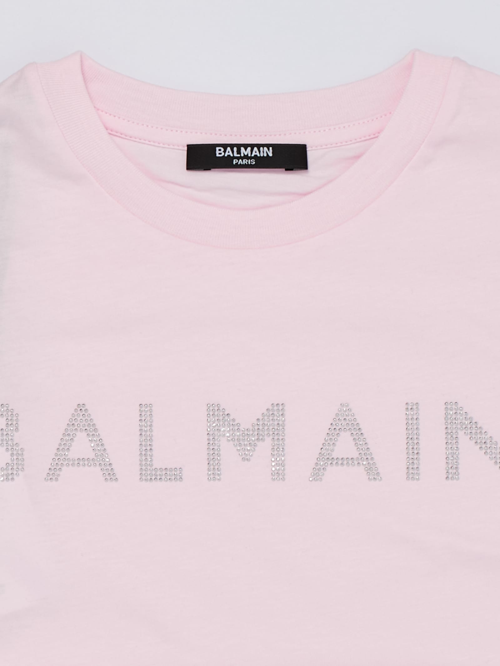 Shop Balmain T-shirt T-shirt In Rosa-argento
