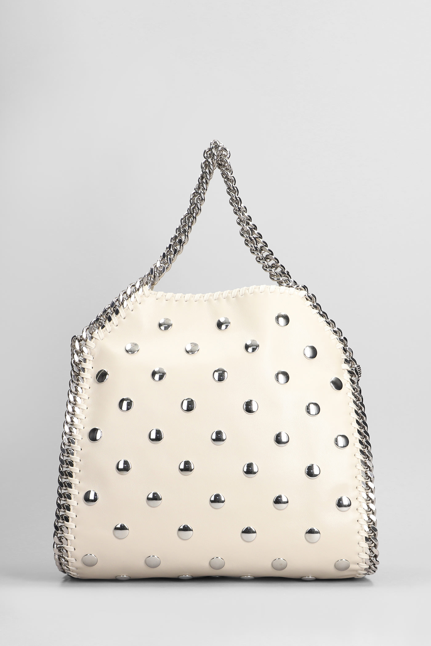 Shop Stella Mccartney Falabella Shoulder Bag In White Polyester In Pure White