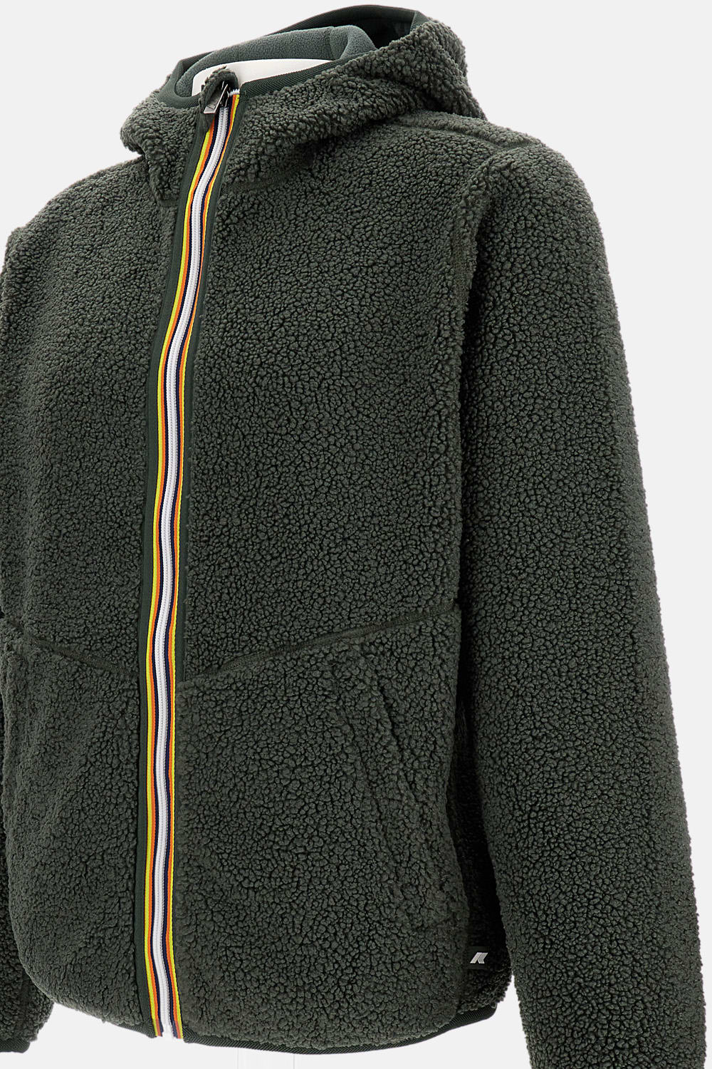 K-way Jack Sherpa Polar Double Jacket In Green