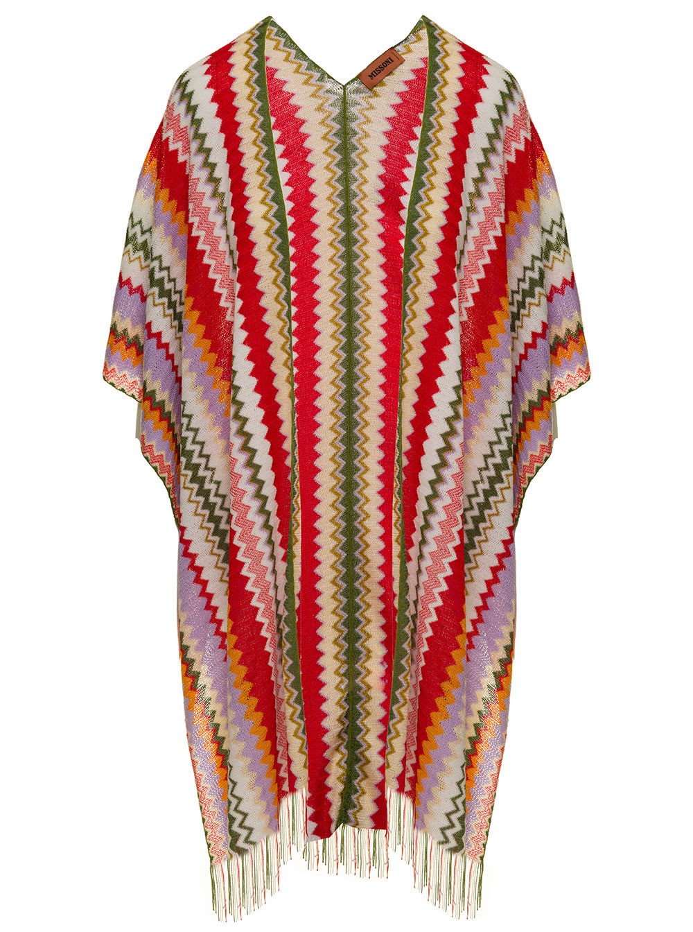 Missoni Womens Multicolor Striped Viscose And Cotton Cape