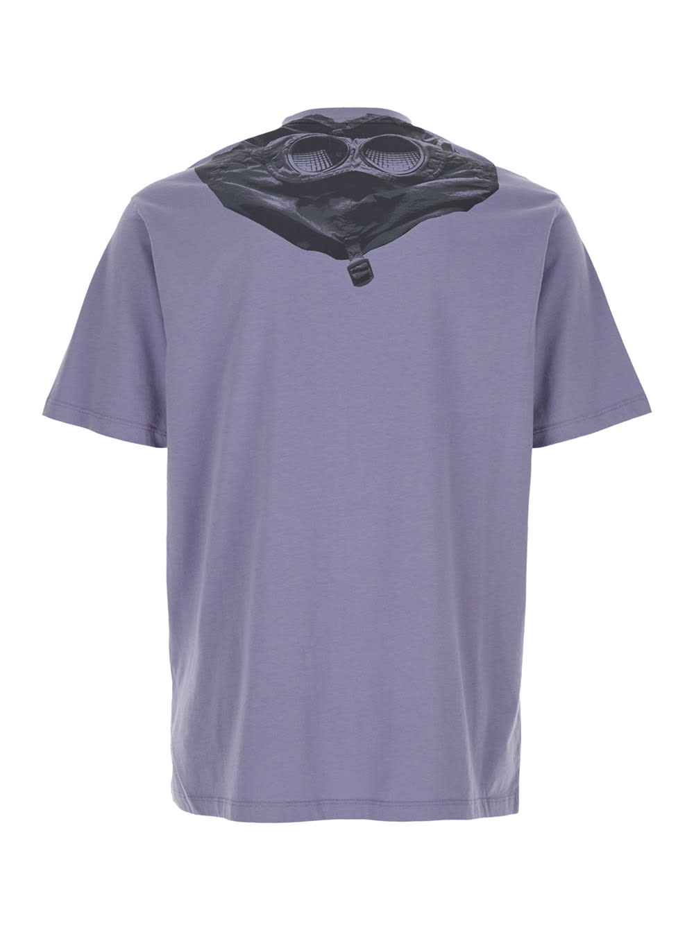C.p. Company Violet T-shirt With Logo Printed On The Front