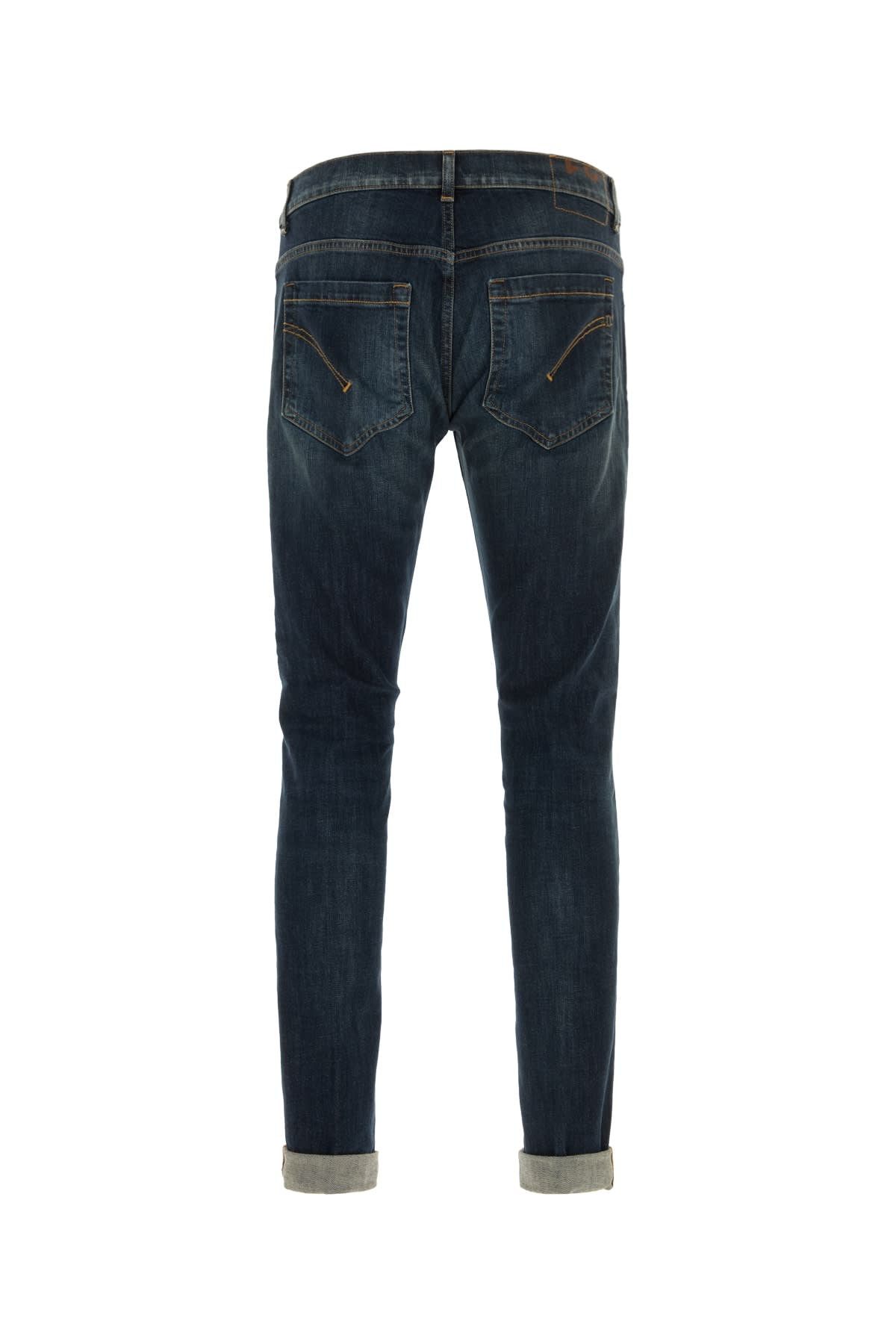 Dondup George Trousers Rolled Cuffs In Blue