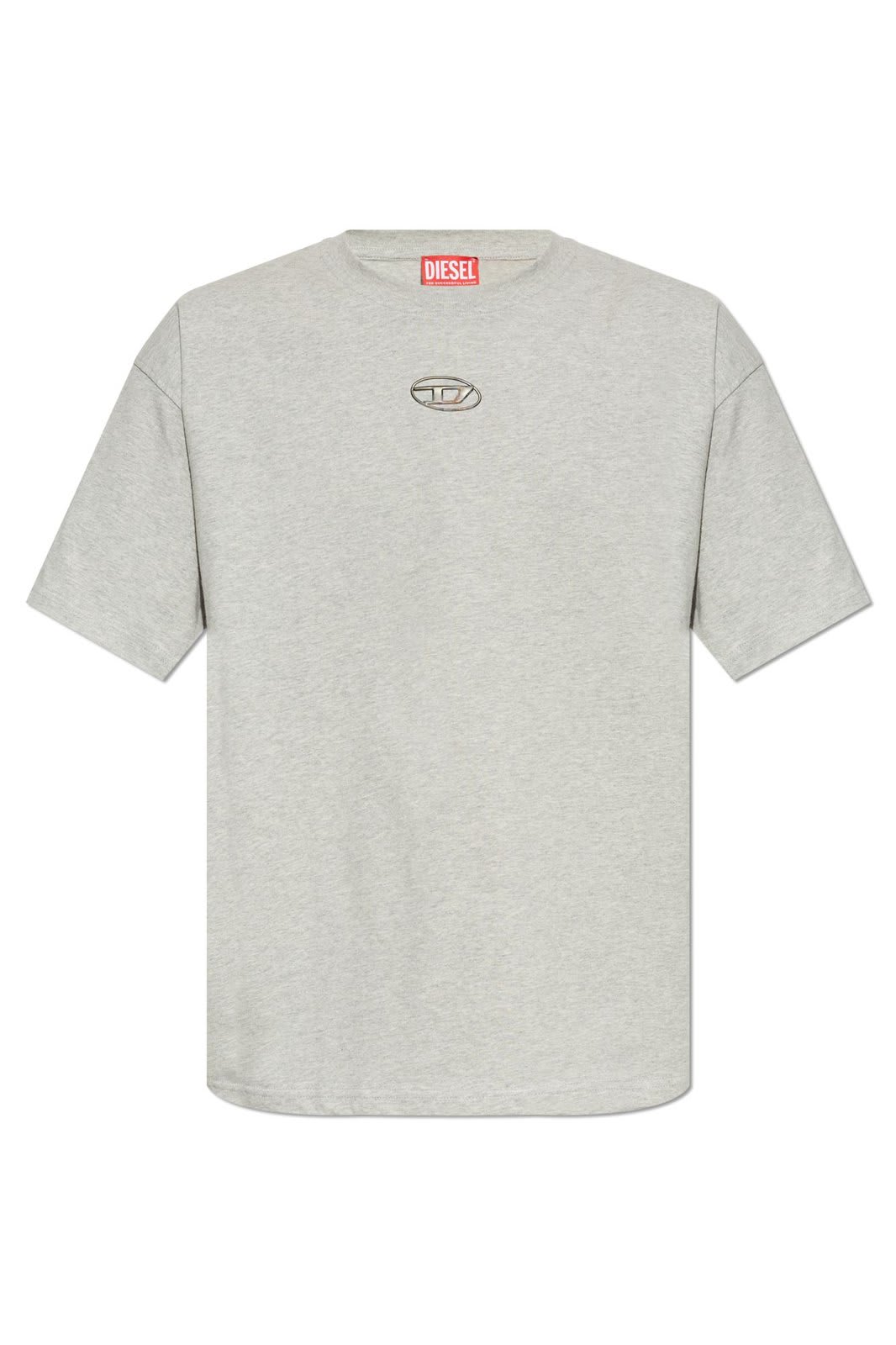 Shop Diesel T-boxt-s5 Logo Plaque T-shirt In Grigio