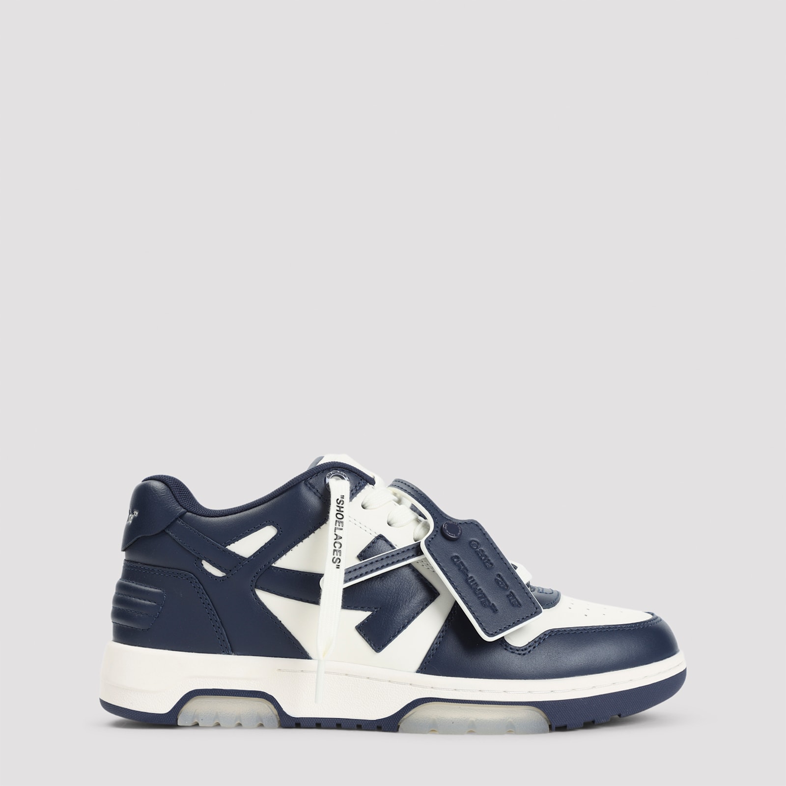Off-white Out Of Office Leather Sneakers In Blue