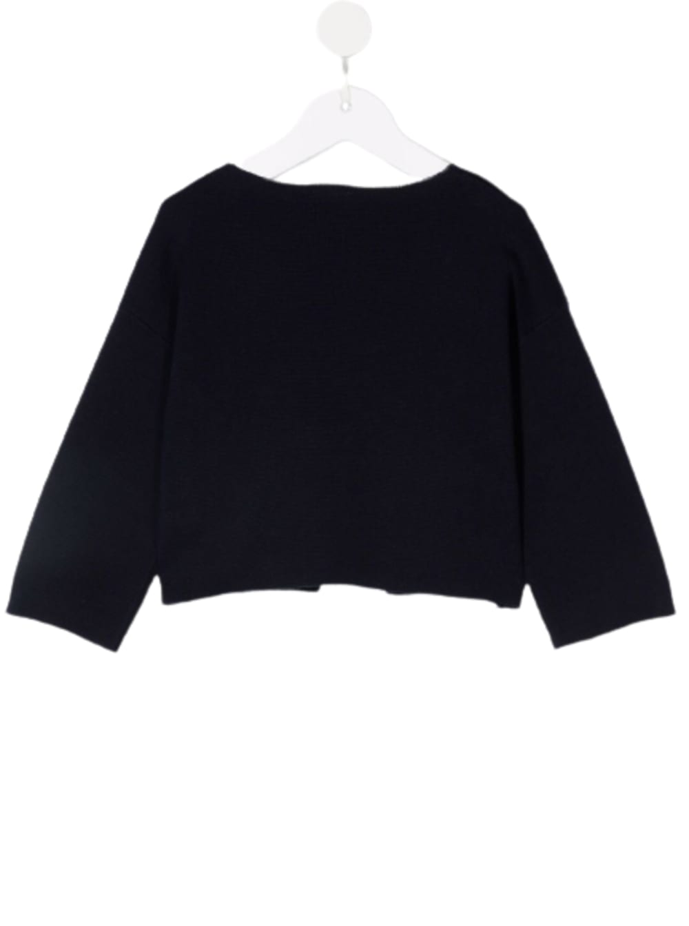 Shop Il Gufo Blue Knotable Cardigan In Fabric Girl