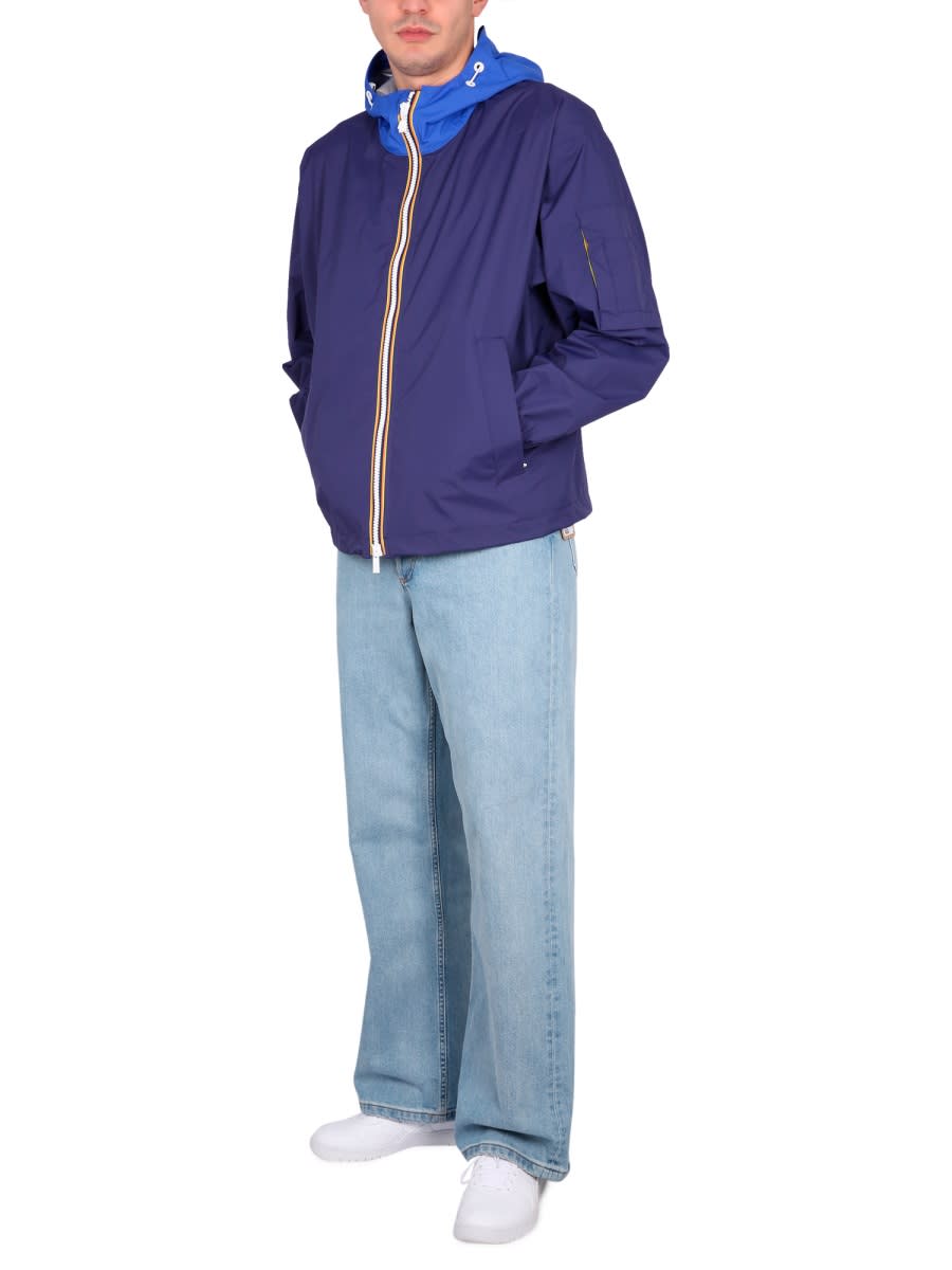 K-way Claudey Jacket Unisex In Blue