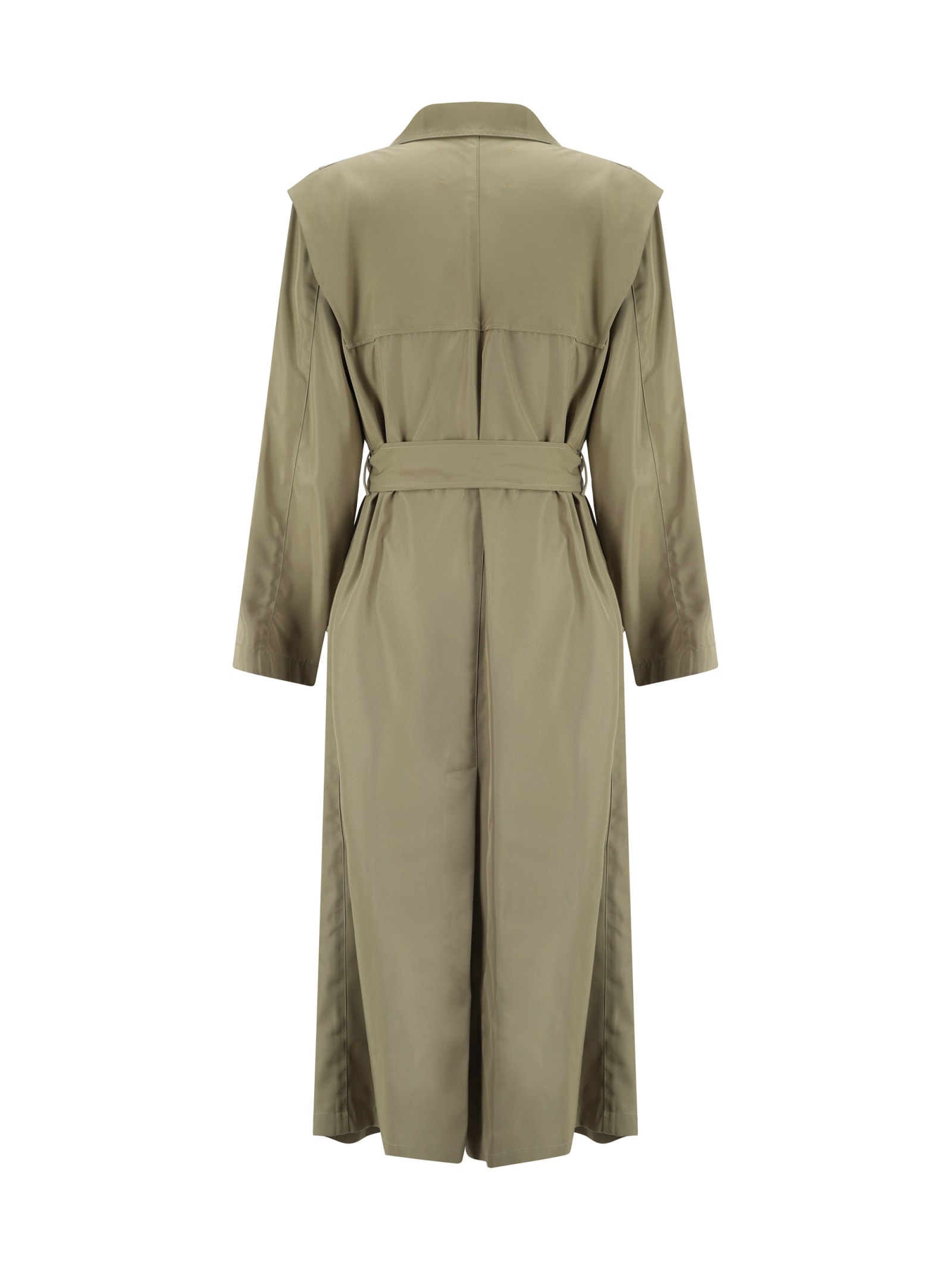 Shop Forte Forte Trench Jacket In Olive