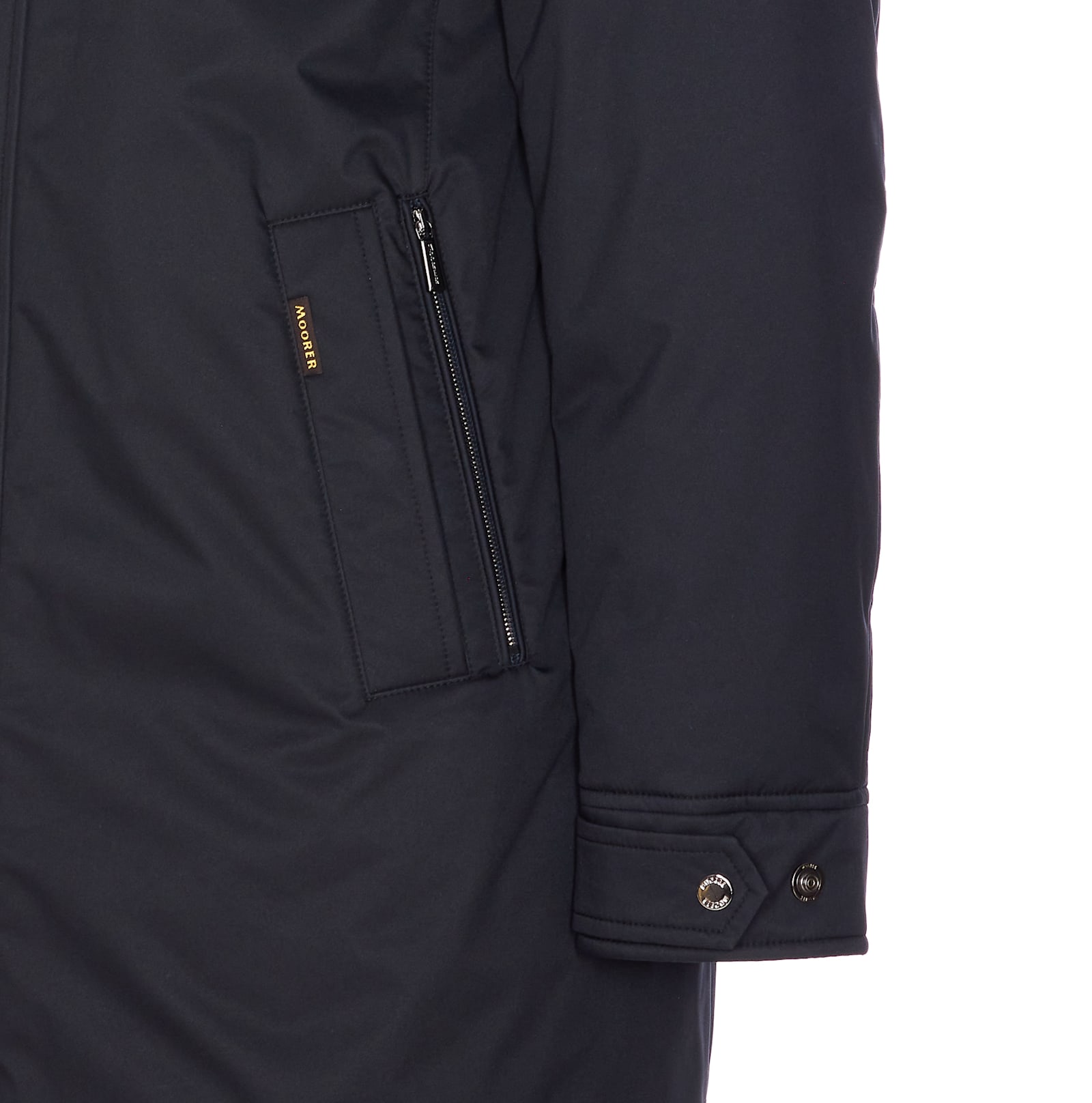 Moorer Vermont Technical Fabric Parka In Black
